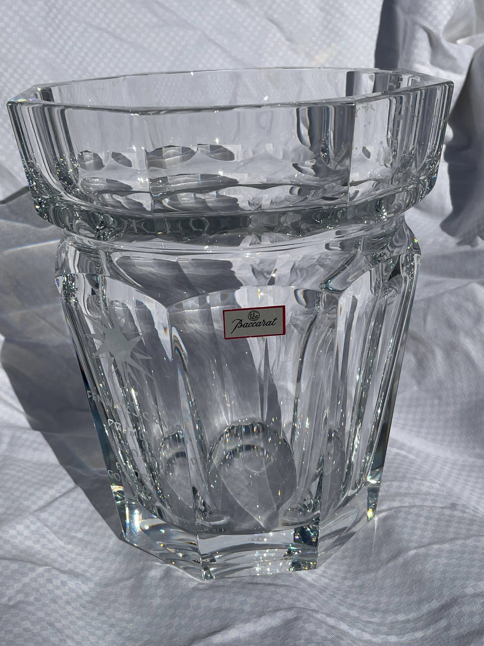 1990s Baccarat Crystal Moulin Rouge Harcourt Champagne Cooler/Ice Bucket - 13