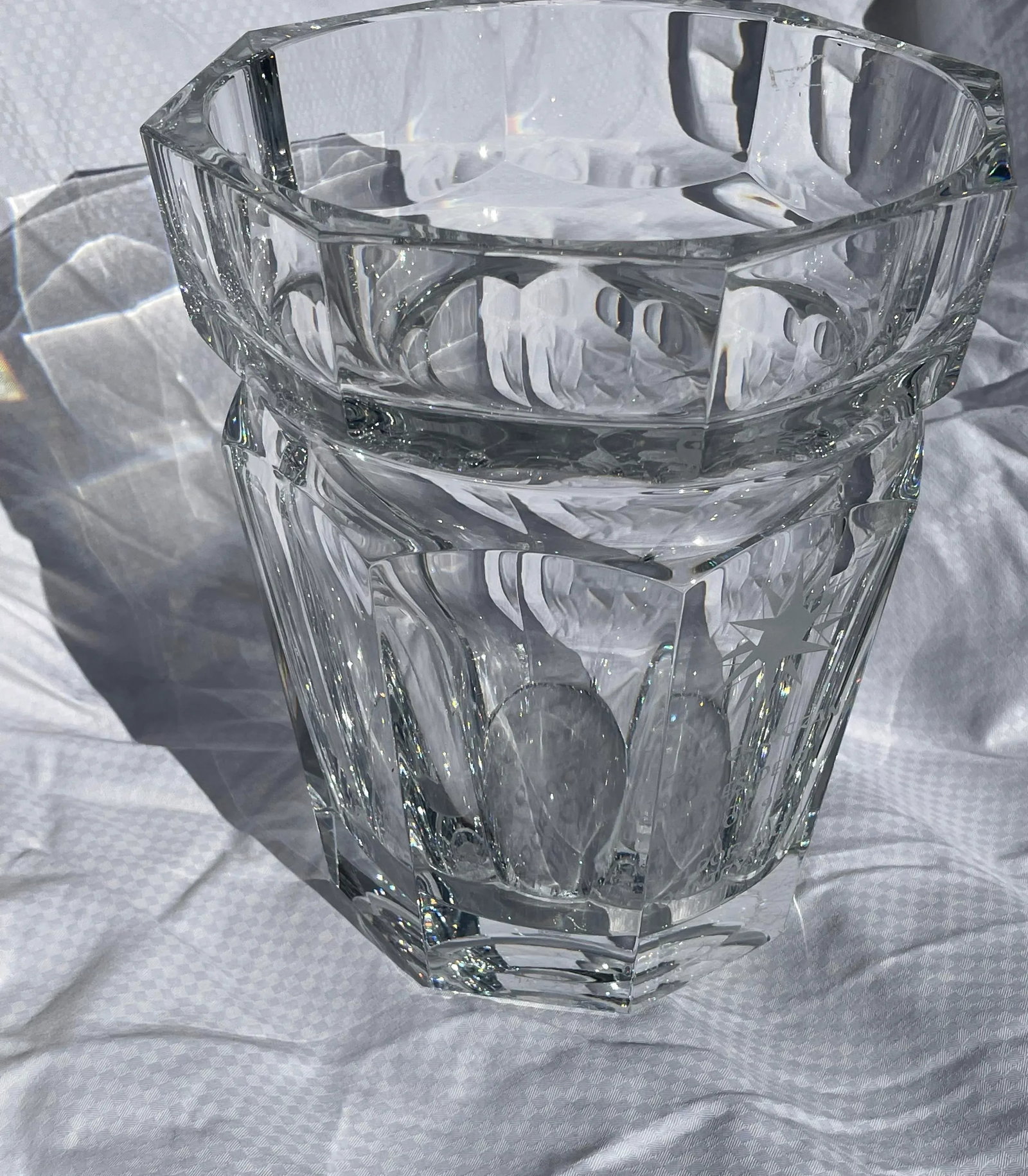 1990s Baccarat Crystal Moulin Rouge Harcourt Champagne Cooler/Ice Bucket - 3