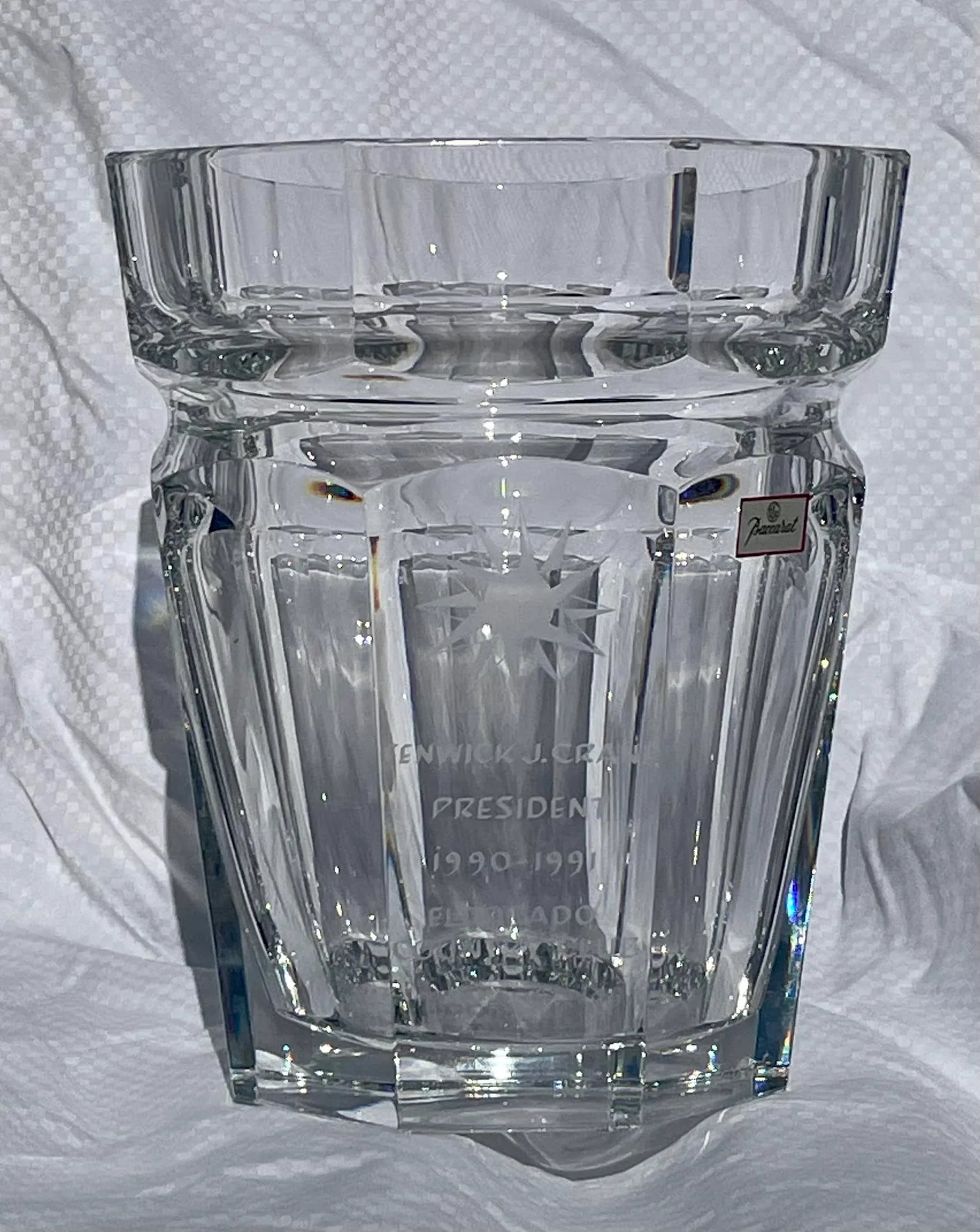1990s Baccarat Crystal Moulin Rouge Harcourt Champagne Cooler/Ice Bucket - 6