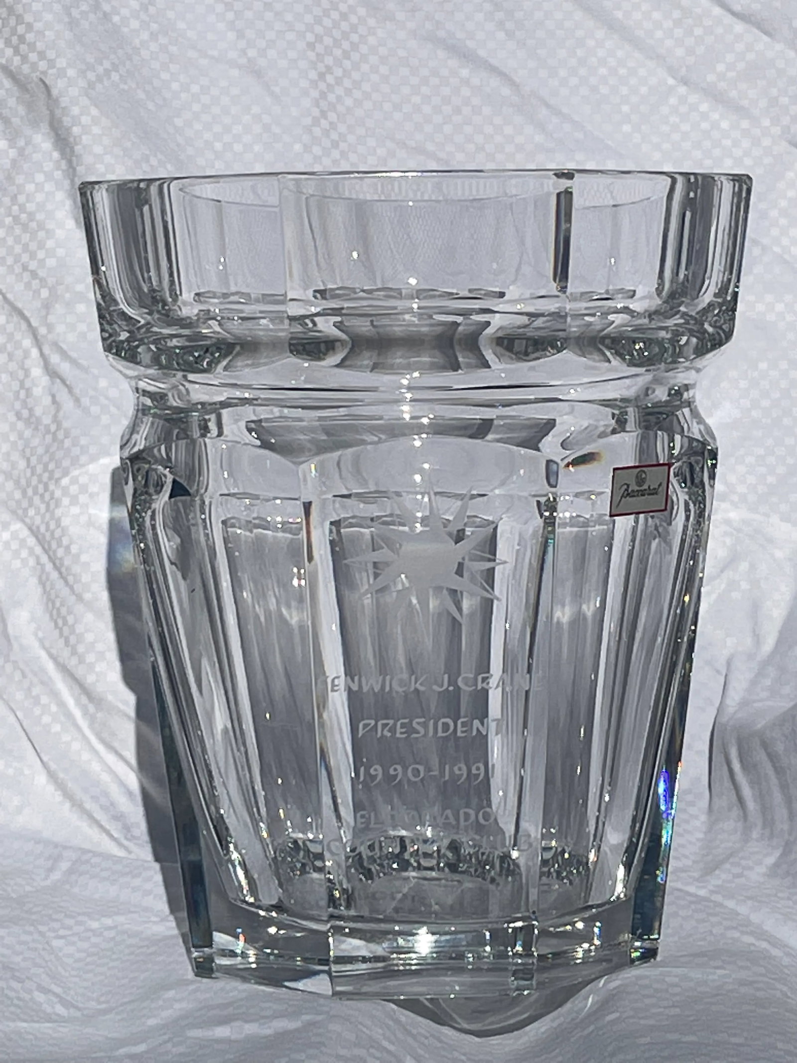 1990s Baccarat Crystal Moulin Rouge Harcourt Champagne Cooler/Ice Bucket - 7