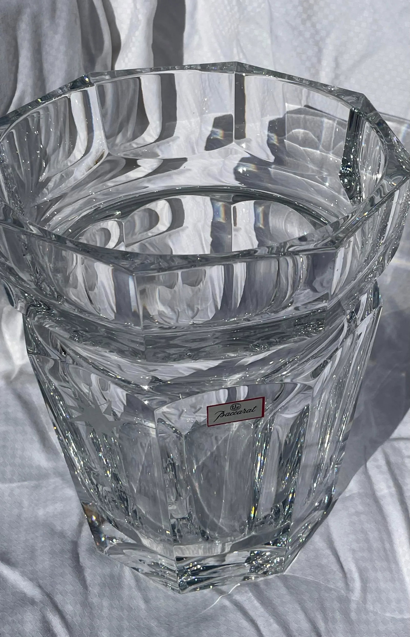 1990s Baccarat Crystal Moulin Rouge Harcourt Champagne Cooler/Ice Bucket - 8