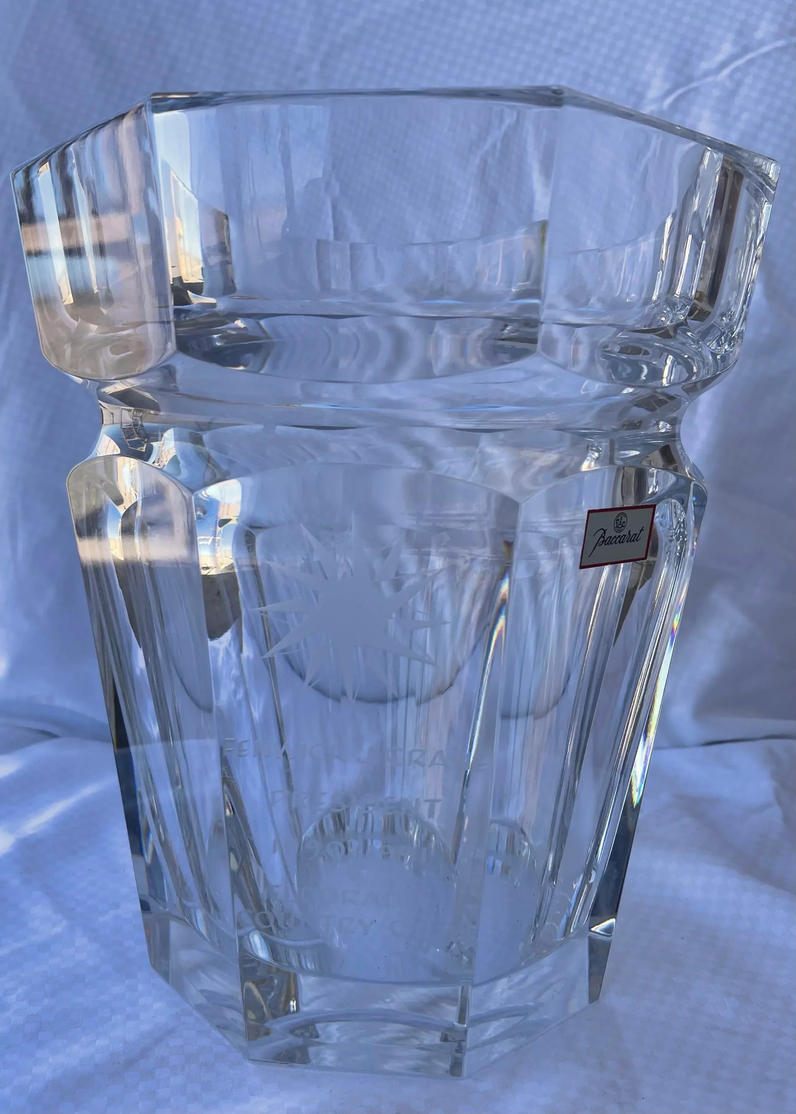 1990s Baccarat Crystal Moulin Rouge Harcourt Champagne Cooler/Ice Bucket - 9