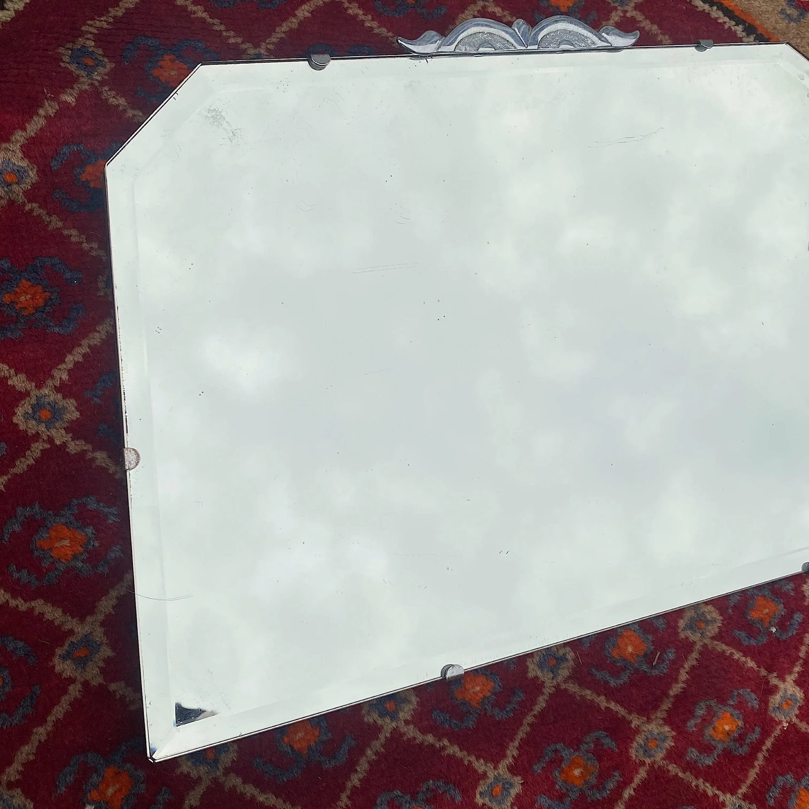 Art Deco Frameless Mirror - 3
