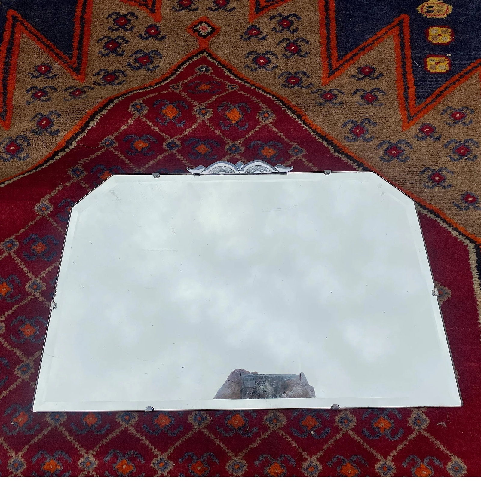 Art Deco Frameless Mirror - 5
