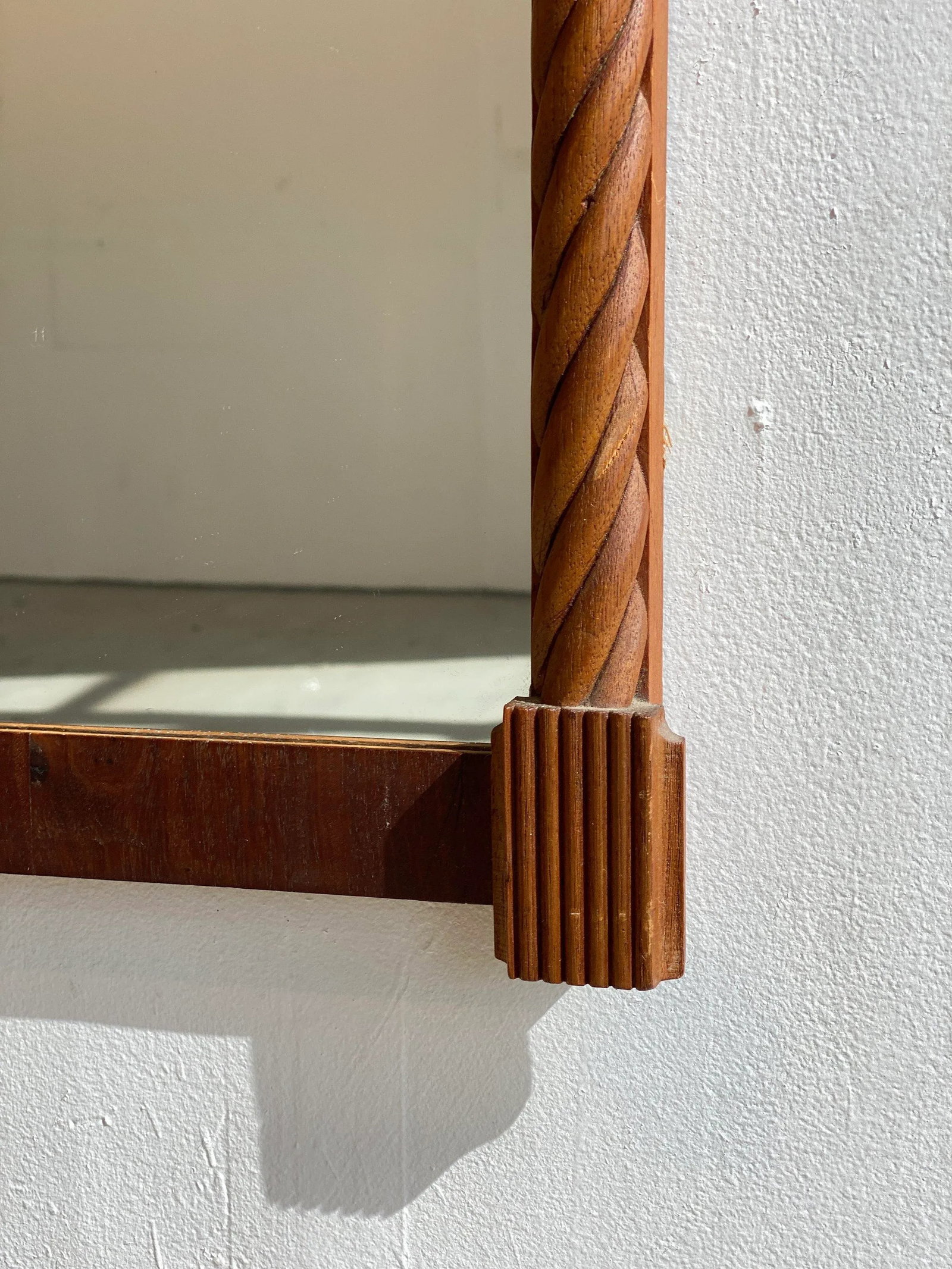 Antique Federal Mirror With Barley Twist Columns, Early-Mid 19th Century - 10