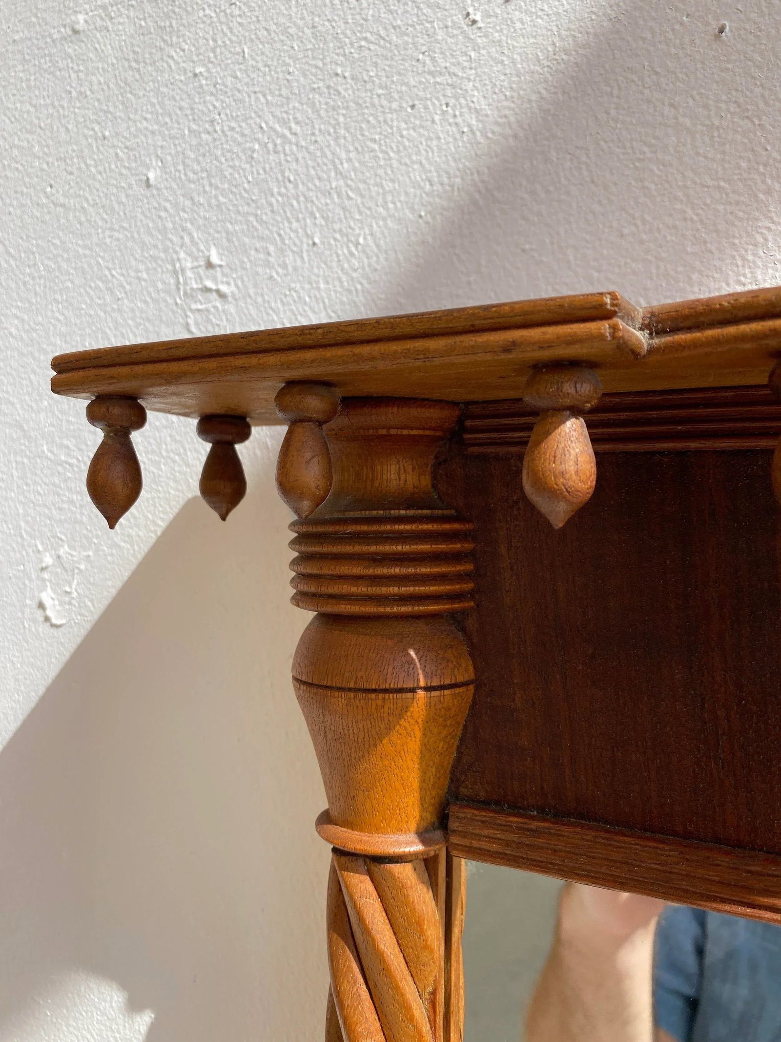 Antique Federal Mirror With Barley Twist Columns, Early-Mid 19th Century - 7