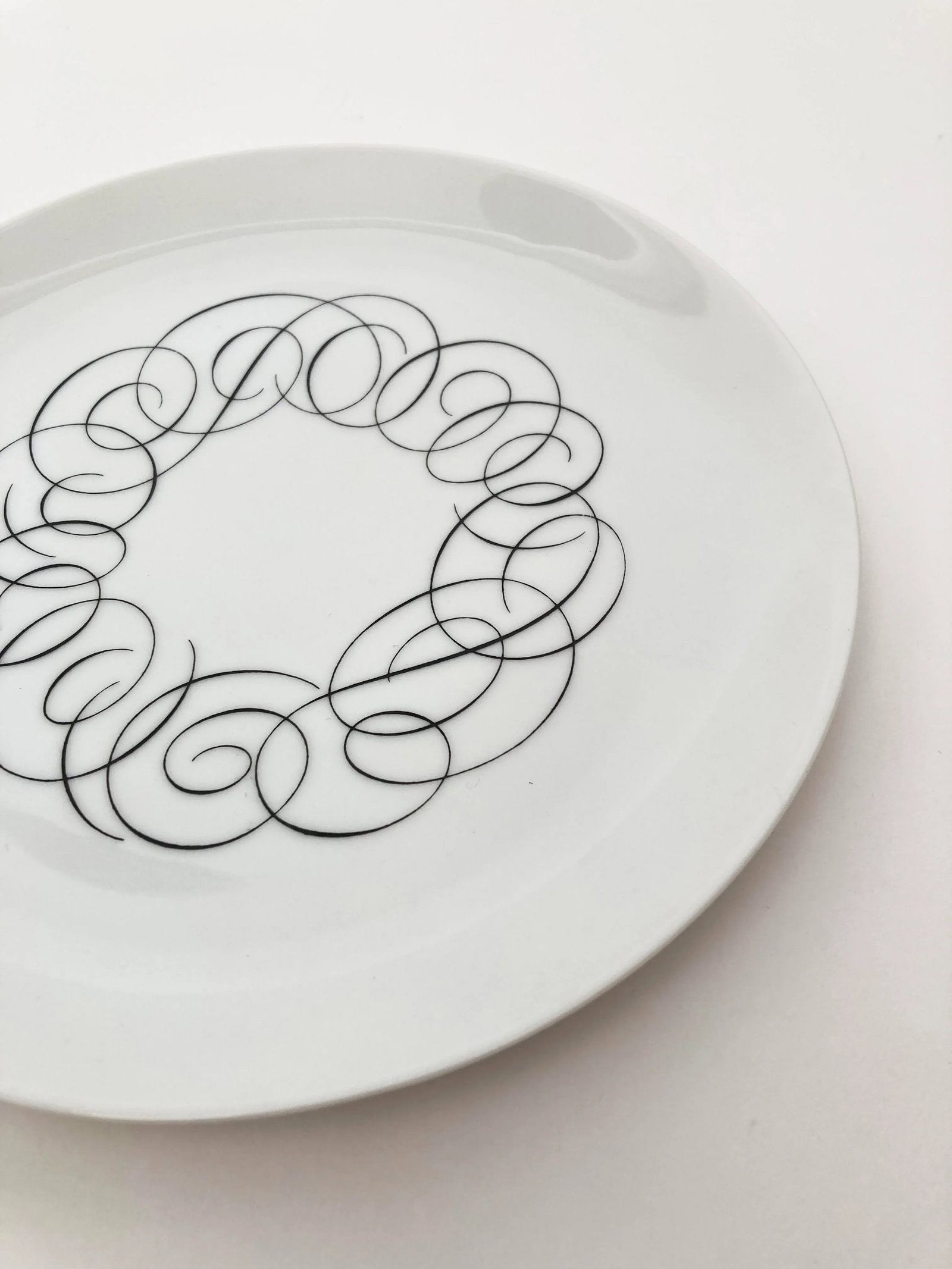 Mid Century Modern, Black and White, Rosenthal "Script" and "Charcoal" China Set by Raymond Loewy- 3 - 10