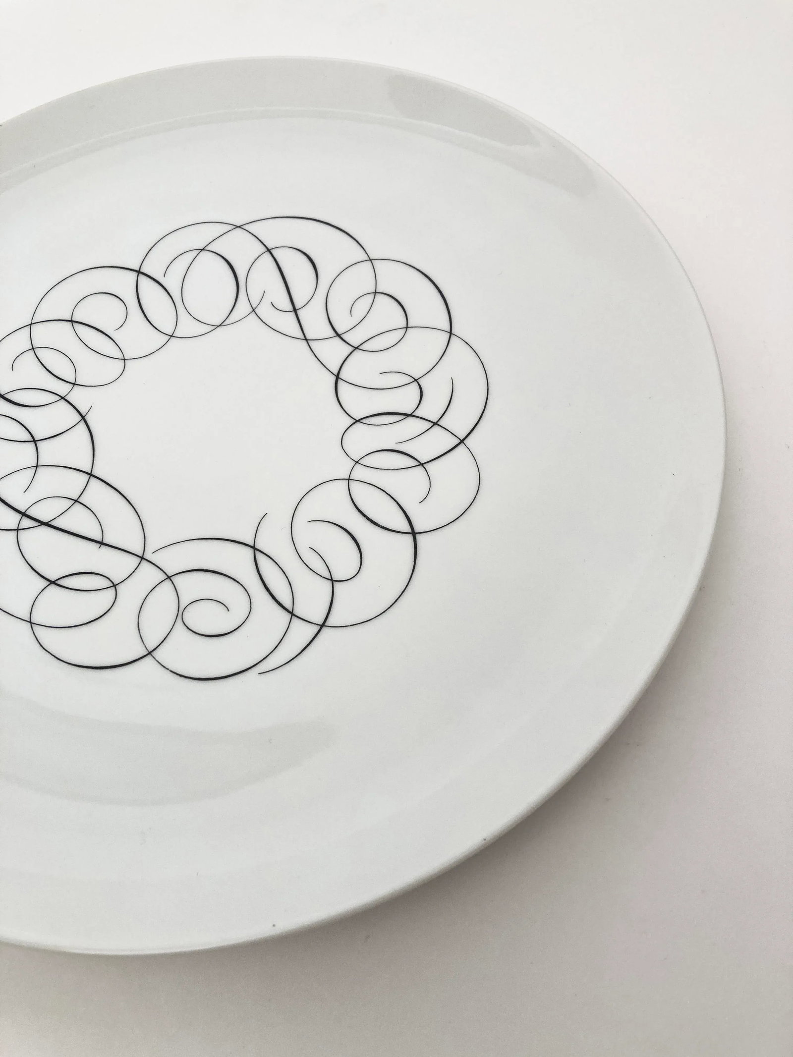Mid Century Modern, Black and White, Rosenthal "Script" and "Charcoal" China Set by Raymond Loewy- 3 - 12