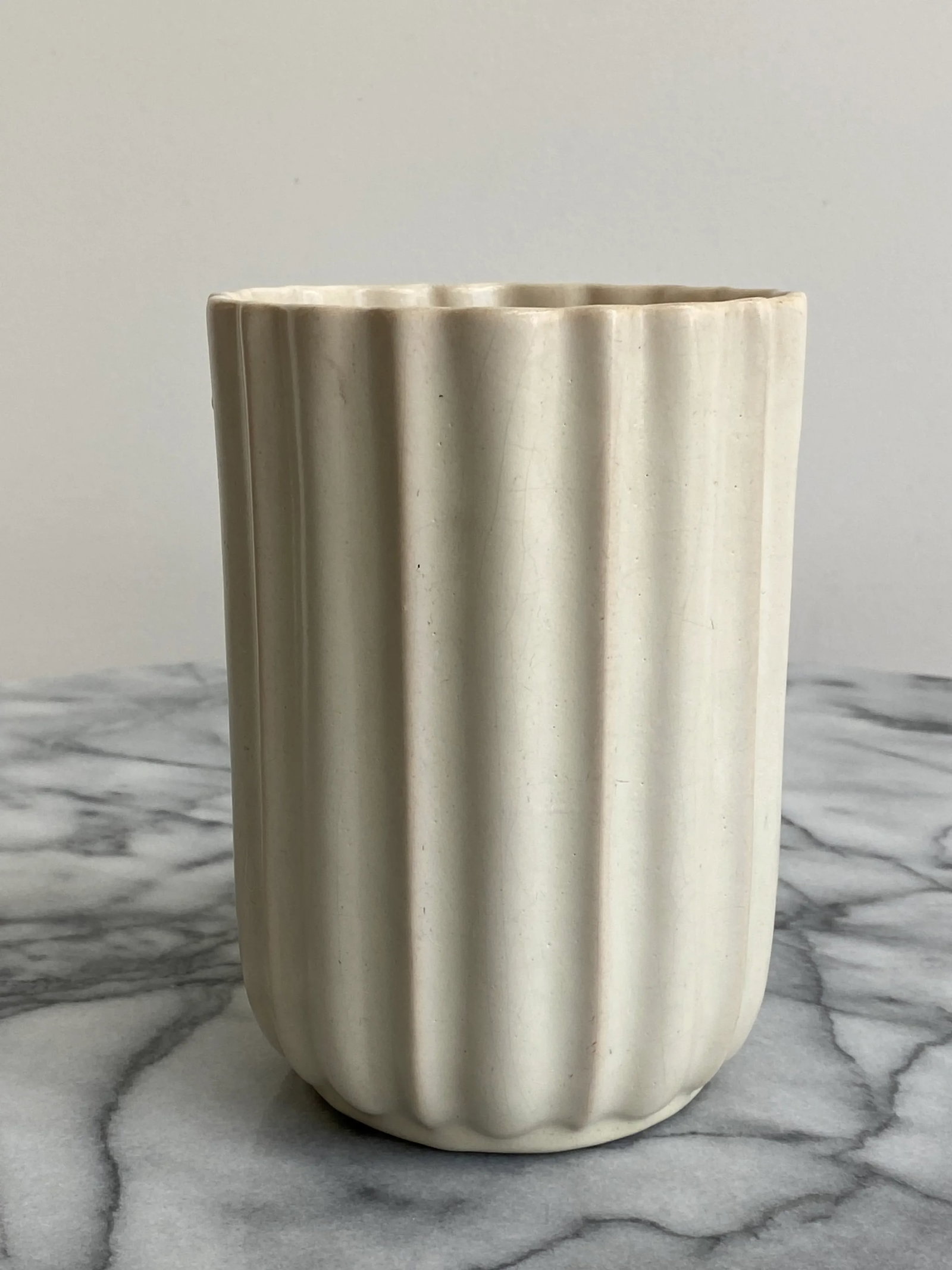 Modern Matte White Ceramic Vase - 10
