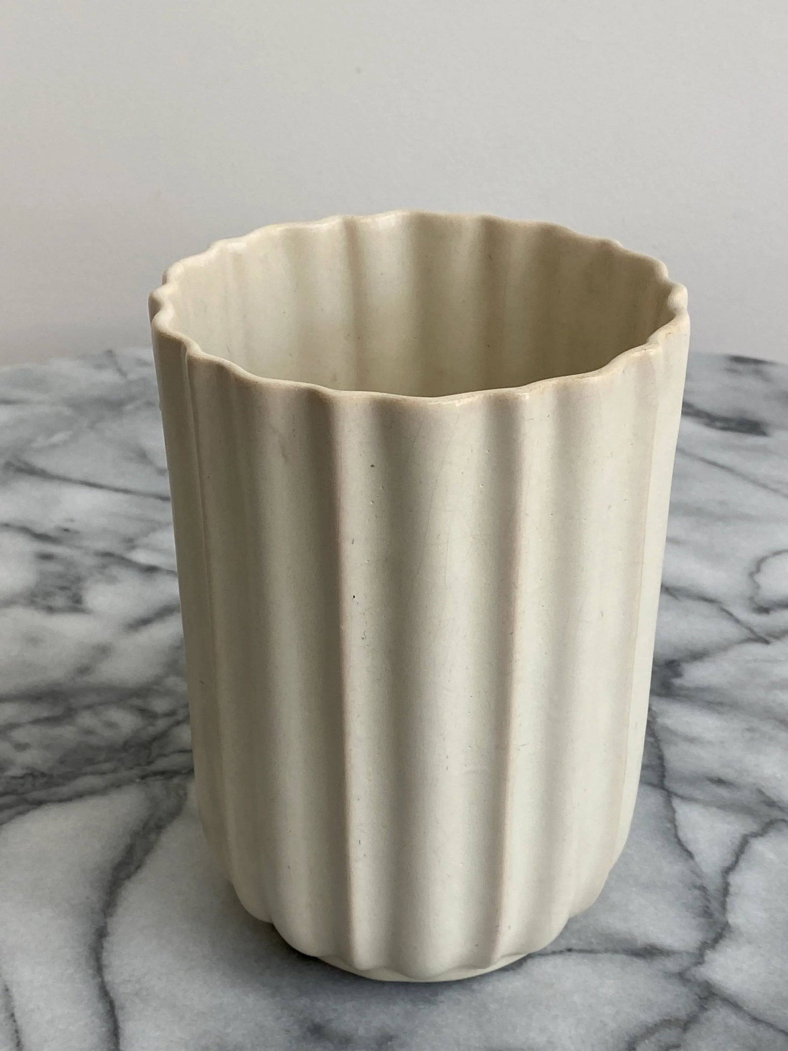 Modern Matte White Ceramic Vase - 4
