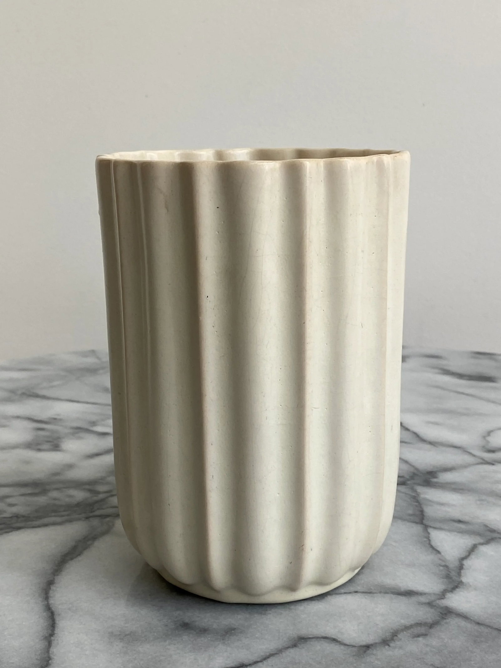 Modern Matte White Ceramic Vase - 6
