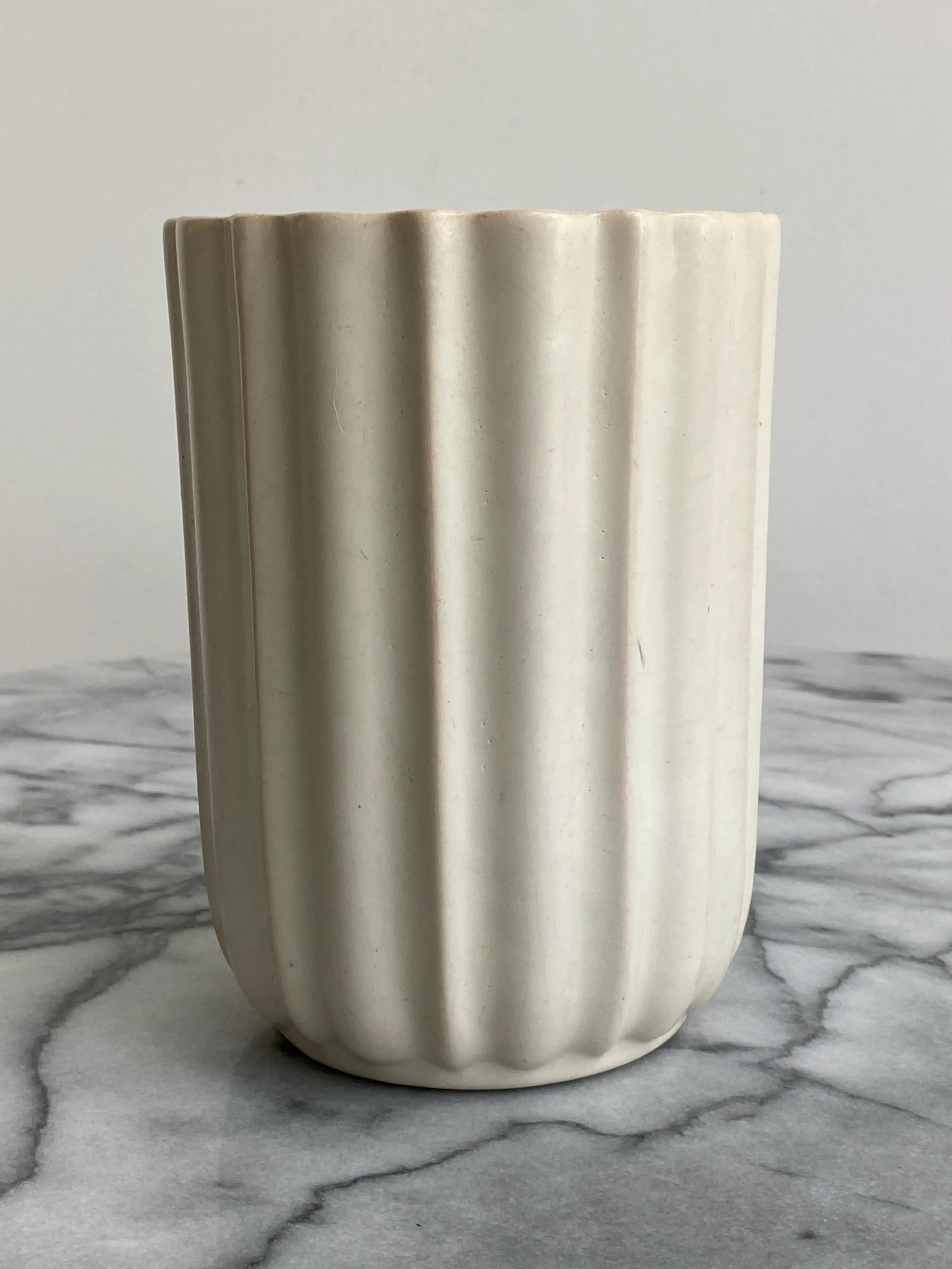 Modern Matte White Ceramic Vase - 8