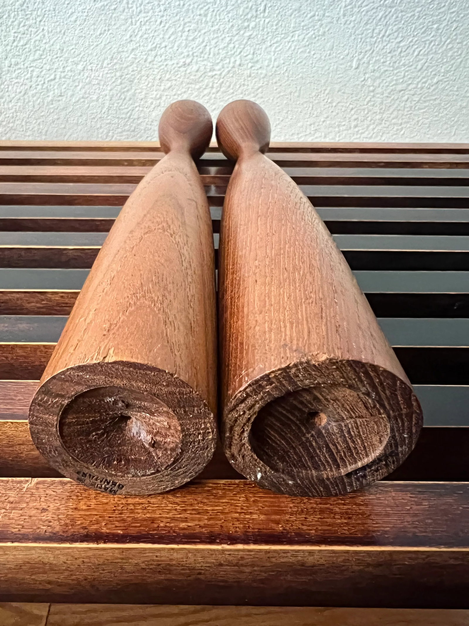 Mid-Century Danish Teak Candle Holders, 1960s, Pair - 6