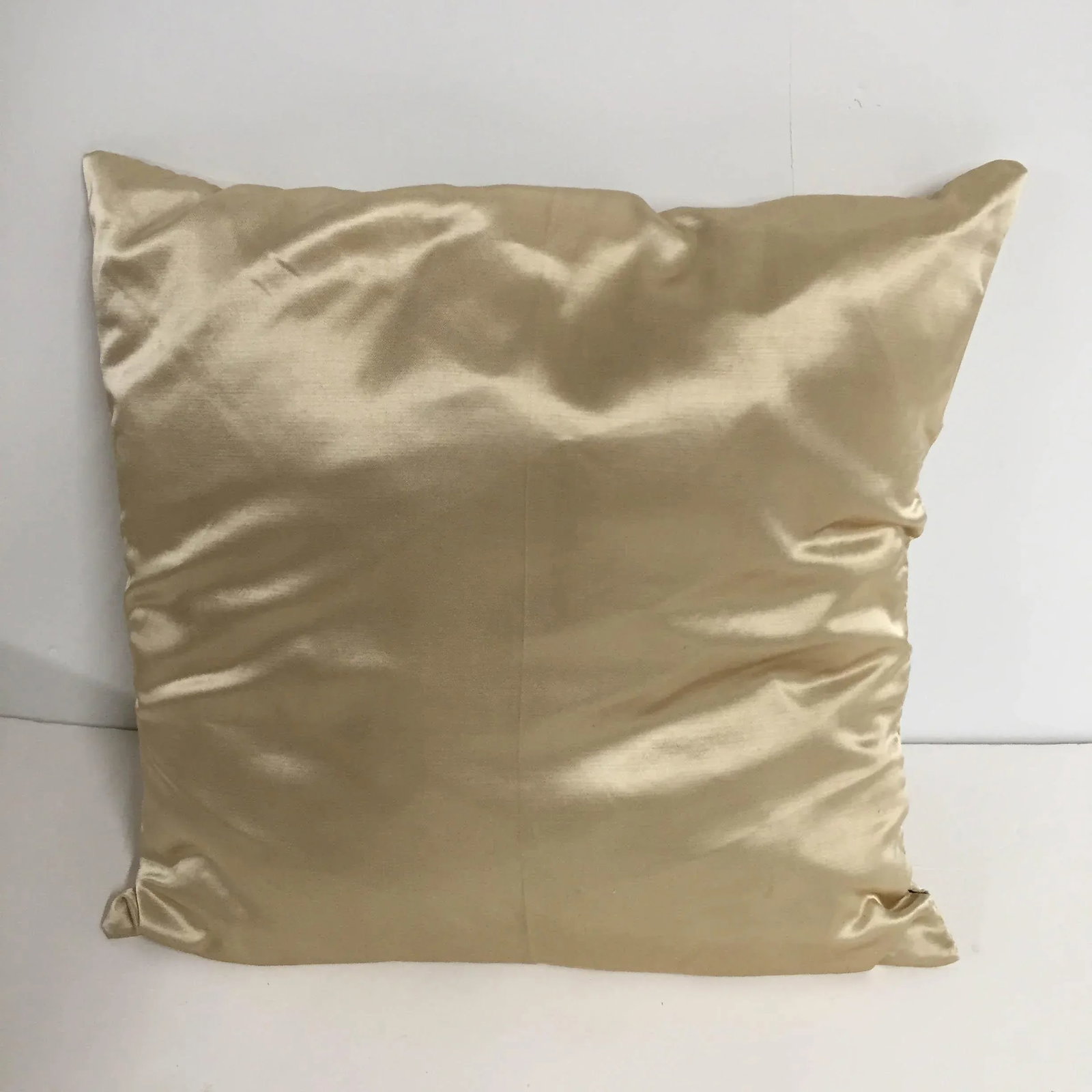 Hand Painted Silk Floral Pillow - 3