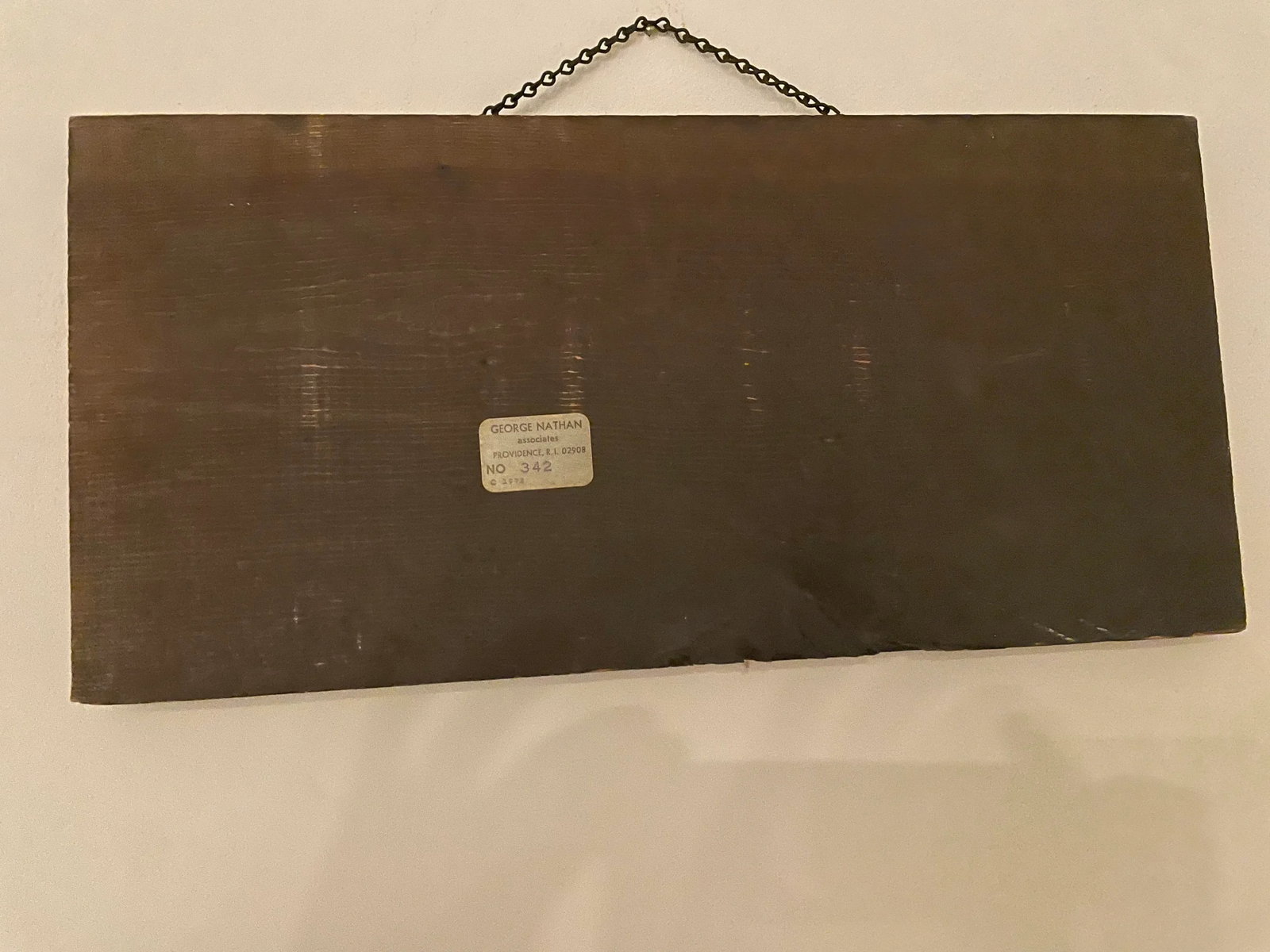 Vintage George Nathan 1972 Gent's Room Sign - 6