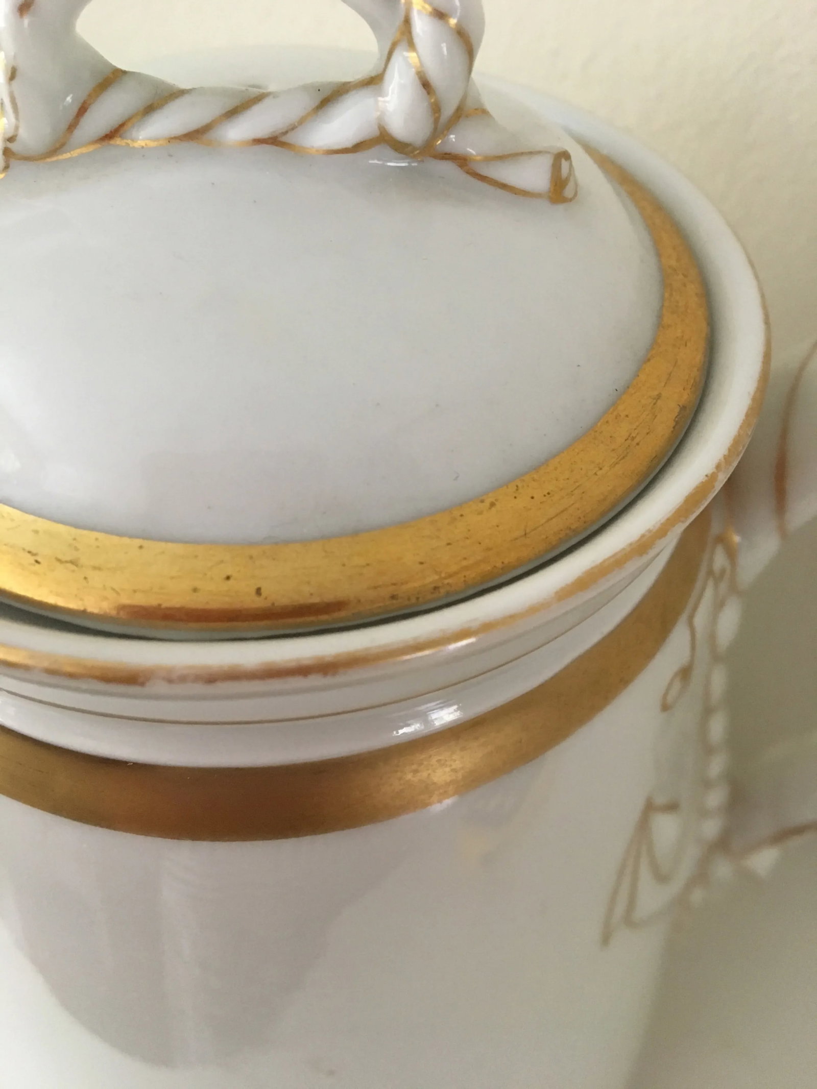 1880s Haviland Limoges Nautical Coffee Pot - 10