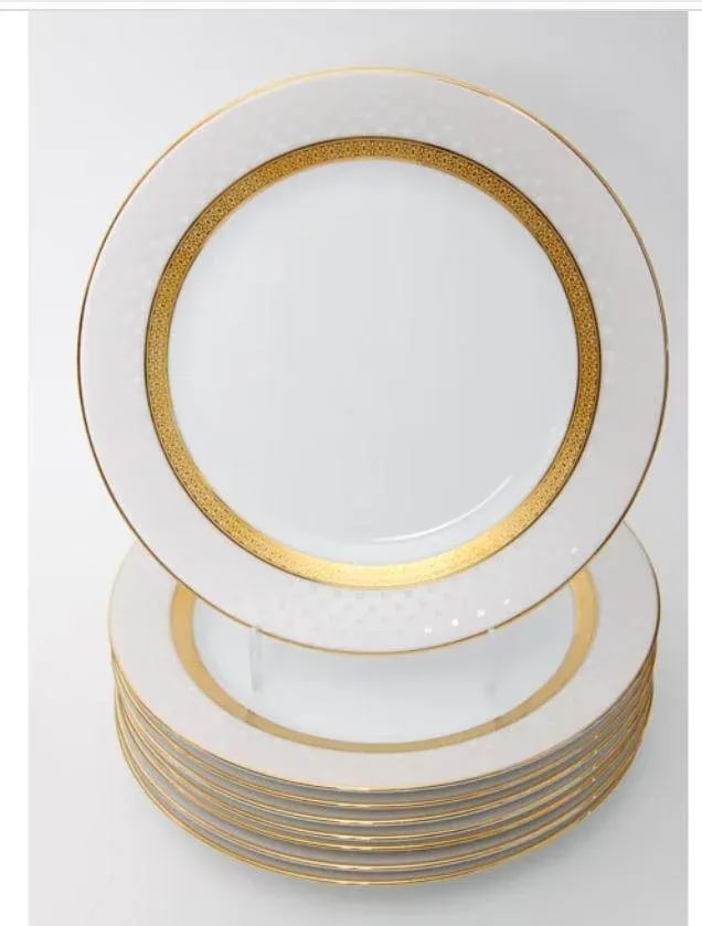 Classic White China Edged in Gold Noritake Metropolitan - 4