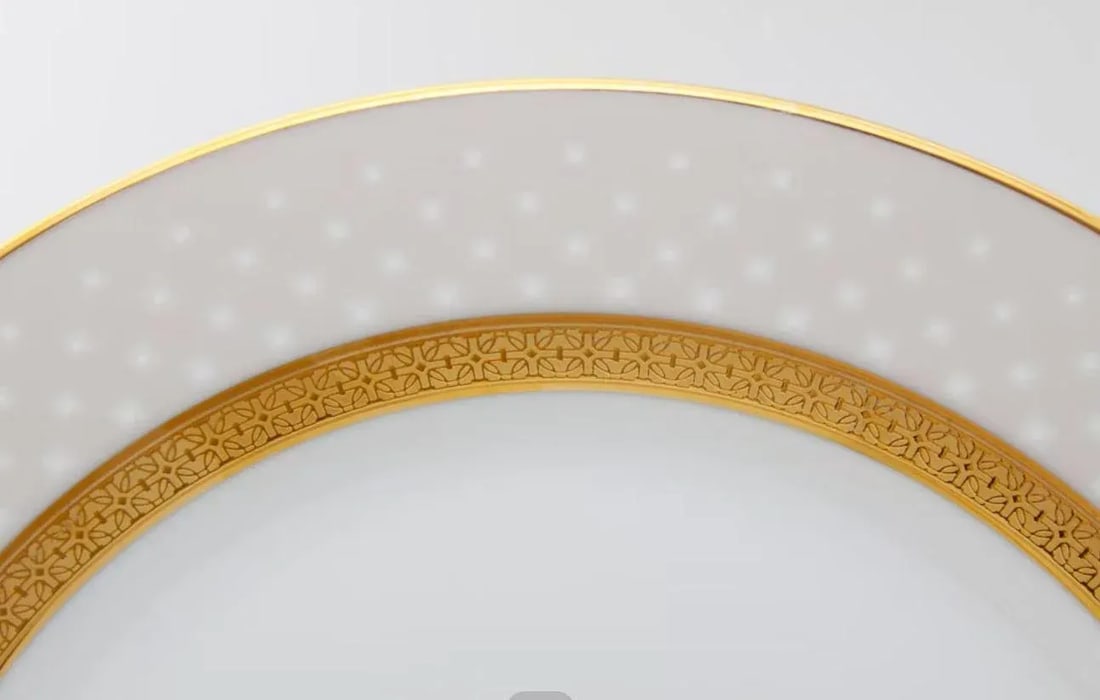 Classic White China Edged in Gold Noritake Metropolitan - 5