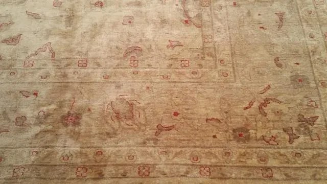 Traditional Hand Made Knotted Rug in Beige Gold Brick - 12'5'' * 15'8'' - Size Cat. 12x15 12x18 - 5
