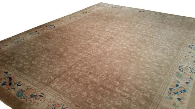 9' * 11'8'' Antique Chinese Traditional Handmade Rug - Size Cat. 9x12 - 3