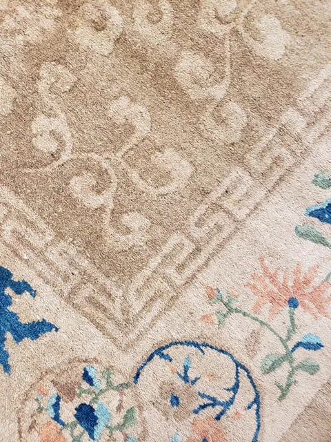9' * 11'8'' Antique Chinese Traditional Handmade Rug - Size Cat. 9x12 - 6