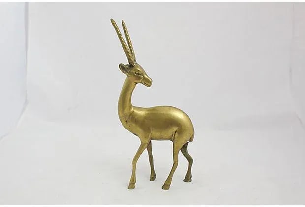 Mid-Century Brass Gazelle - 2