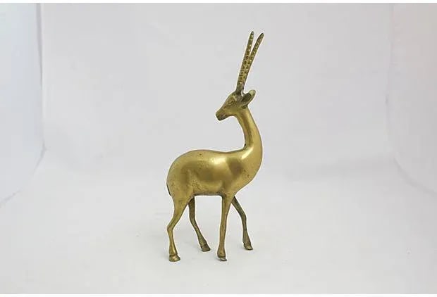 Mid-Century Brass Gazelle - 4