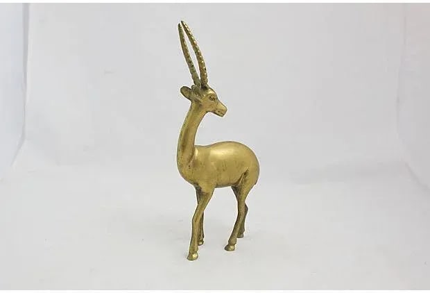 Mid-Century Brass Gazelle - 5