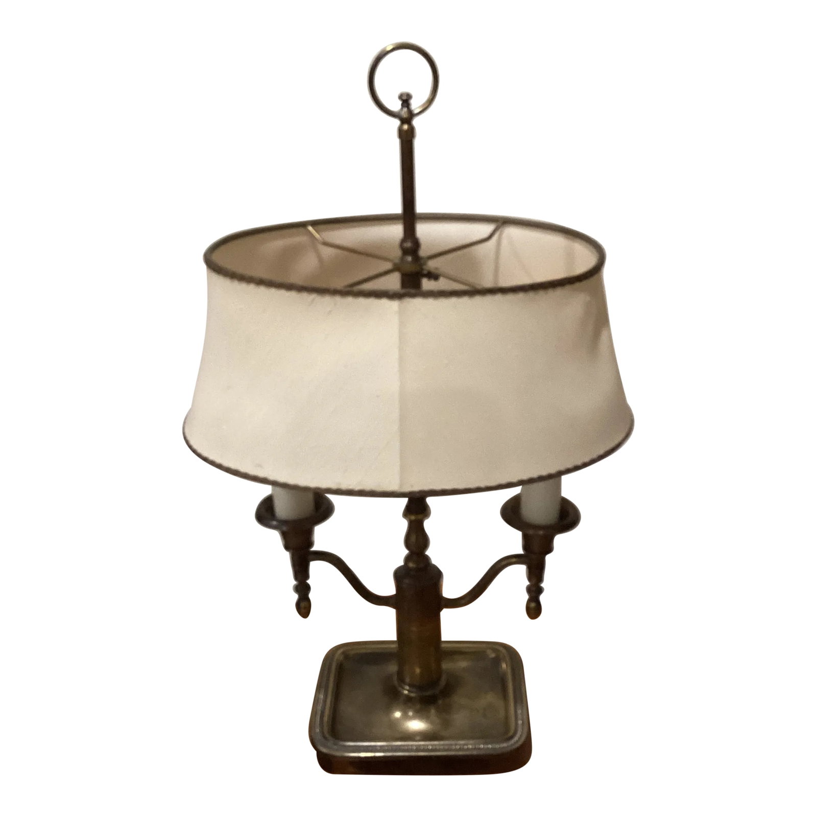 Vintage Mid 20th Century Solid Brass Bronze Bouilotte Table Lamp by Frederick Cooper (1 of 13)