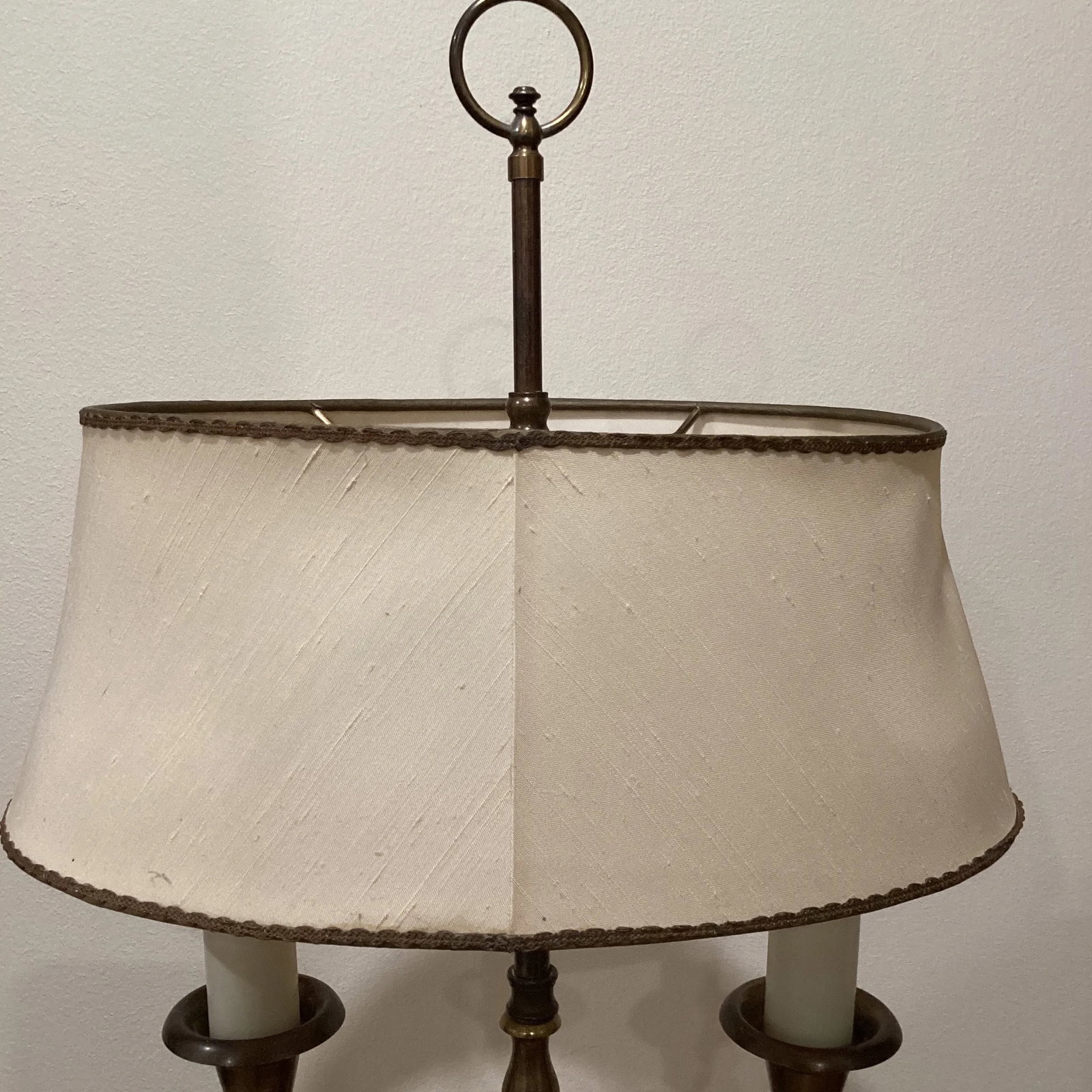 Vintage Mid 20th Century Solid Brass Bronze Bouilotte Table Lamp by Frederick Cooper - 5