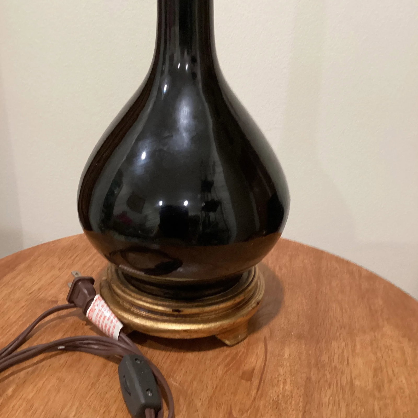 Port 68 Daniel Glossy Black Porcelain Table Lamp - 11