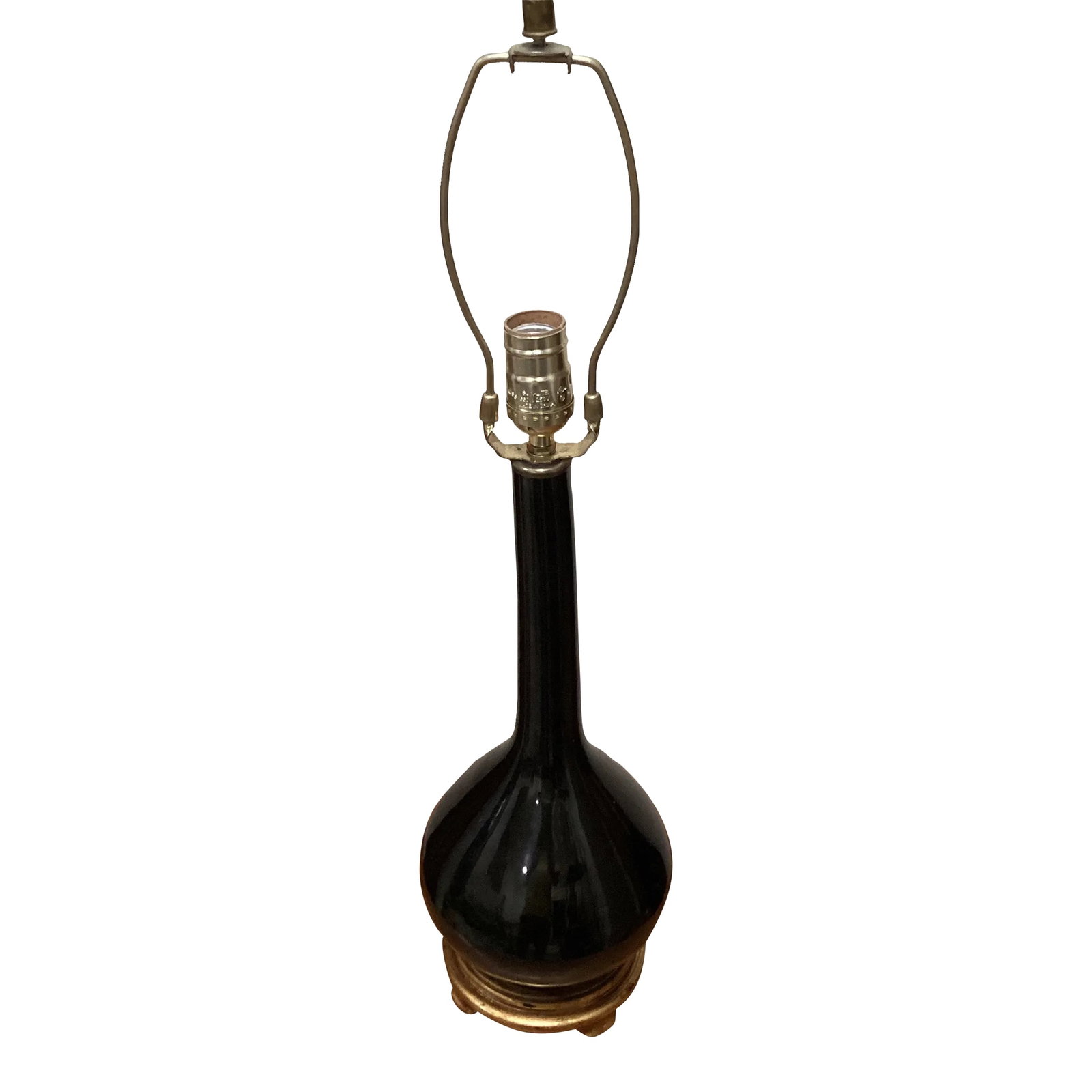 Port 68 Daniel Glossy Black Porcelain Table Lamp (1 of 13)