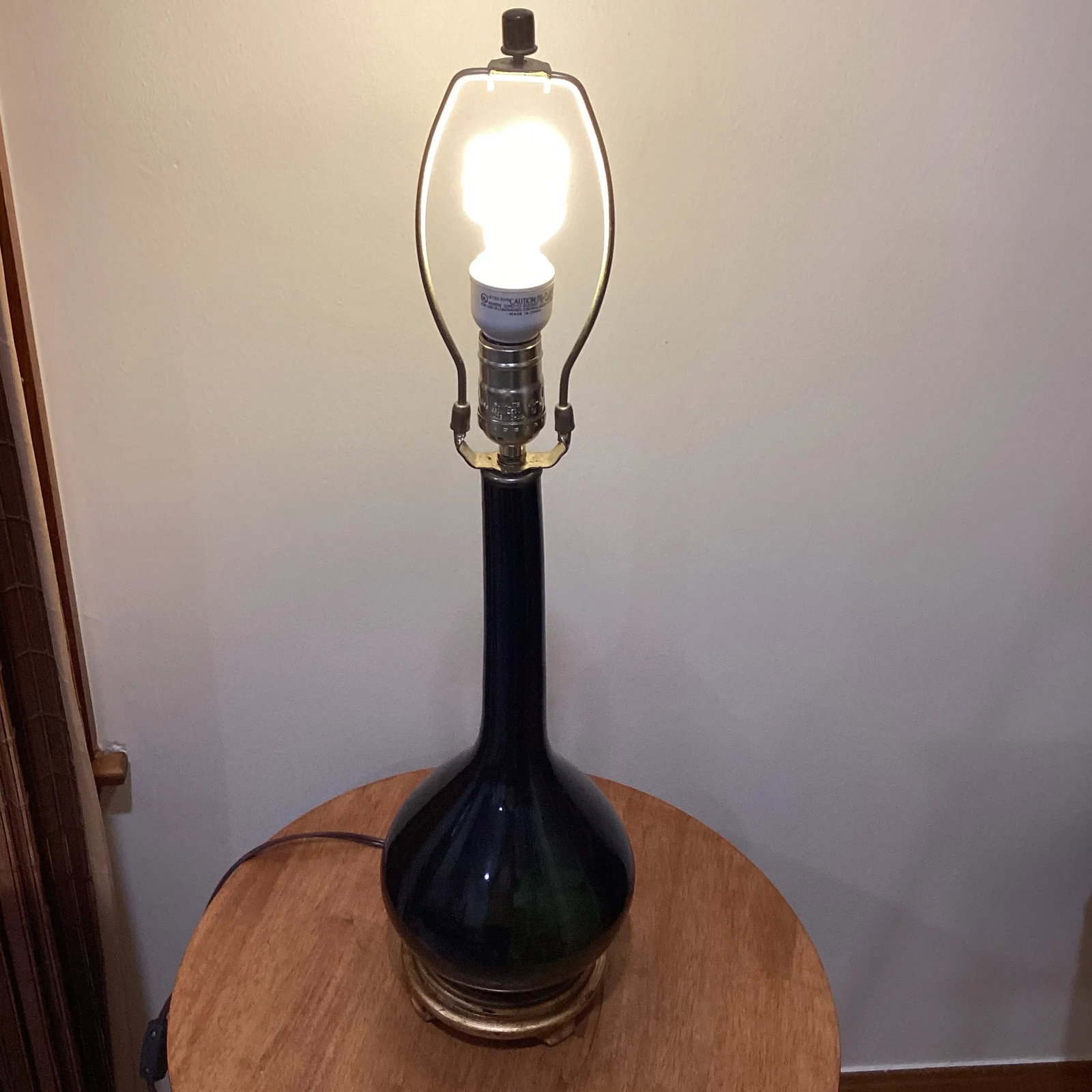 Port 68 Daniel Glossy Black Porcelain Table Lamp - 2