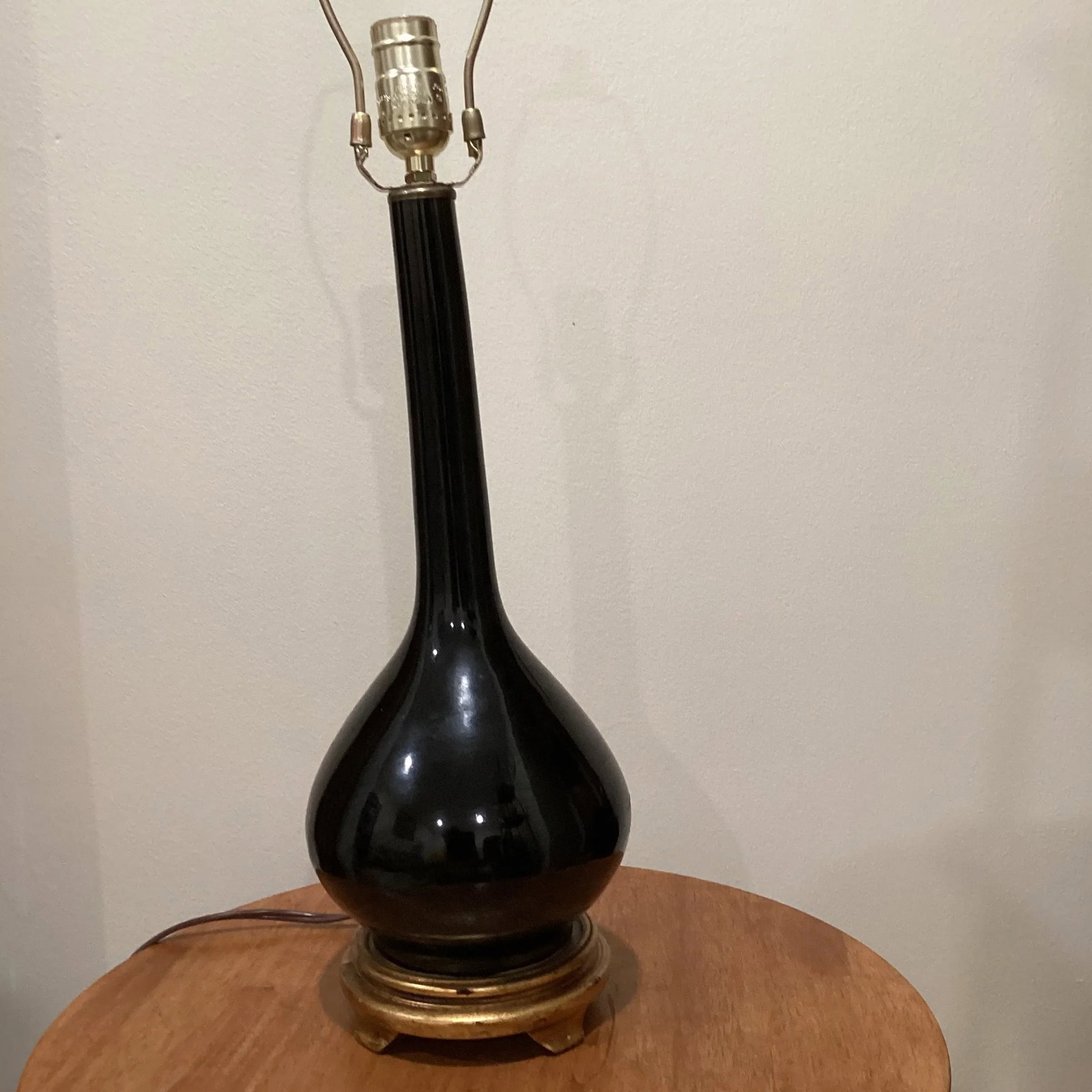 Port 68 Daniel Glossy Black Porcelain Table Lamp - 3