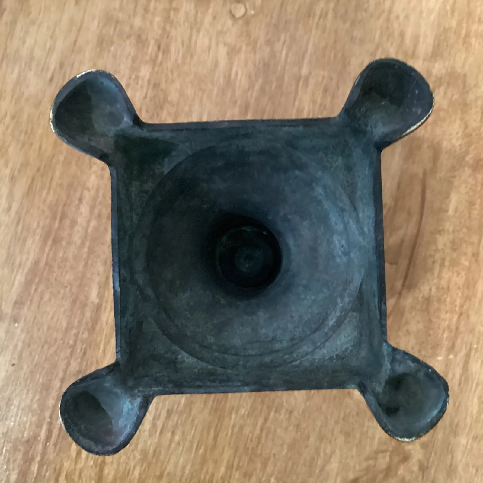 Mid 20th Century Vintage Bronze Brass Footed Urn Planter - 4