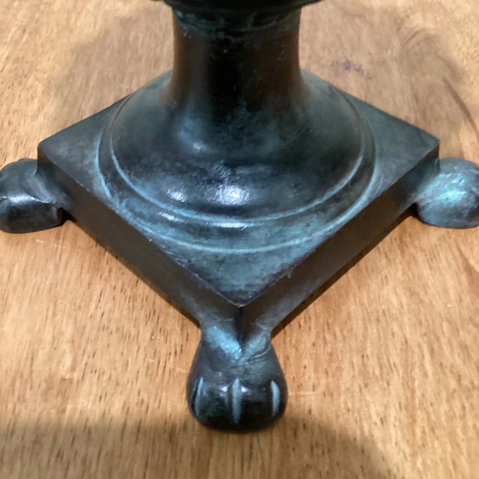 Mid 20th Century Vintage Bronze Brass Footed Urn Planter - 5