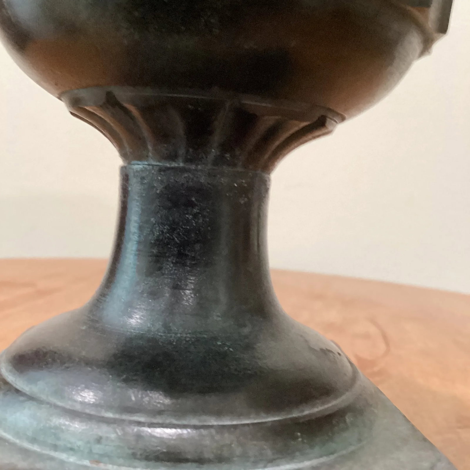 Mid 20th Century Vintage Bronze Brass Footed Urn Planter - 6