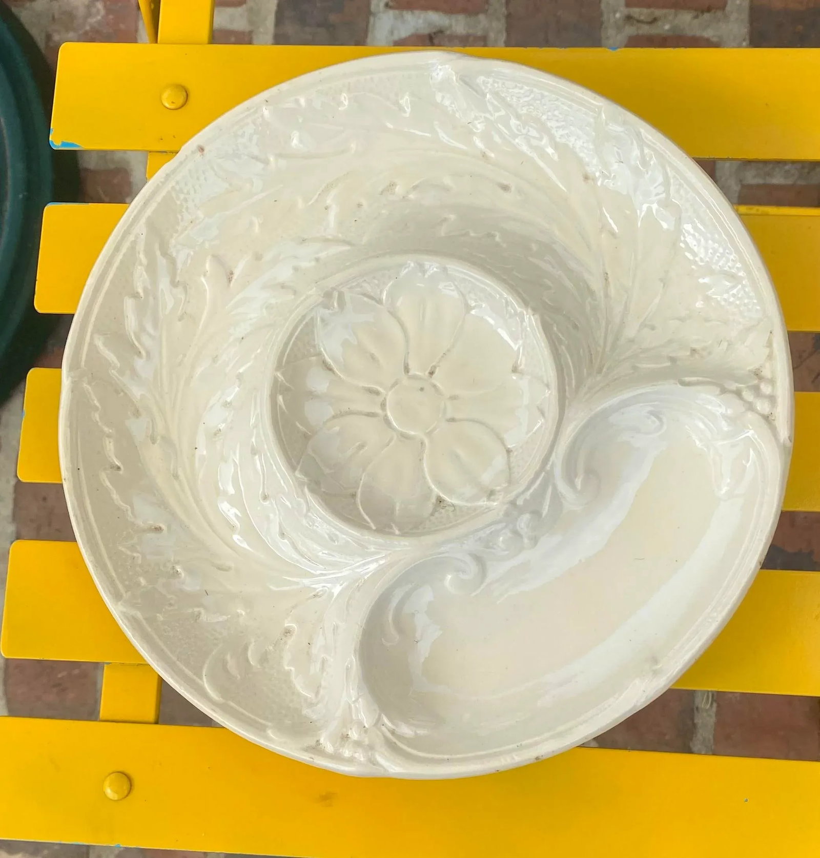 Antique French Faience Artichoke Plates- Set of 10 - 12
