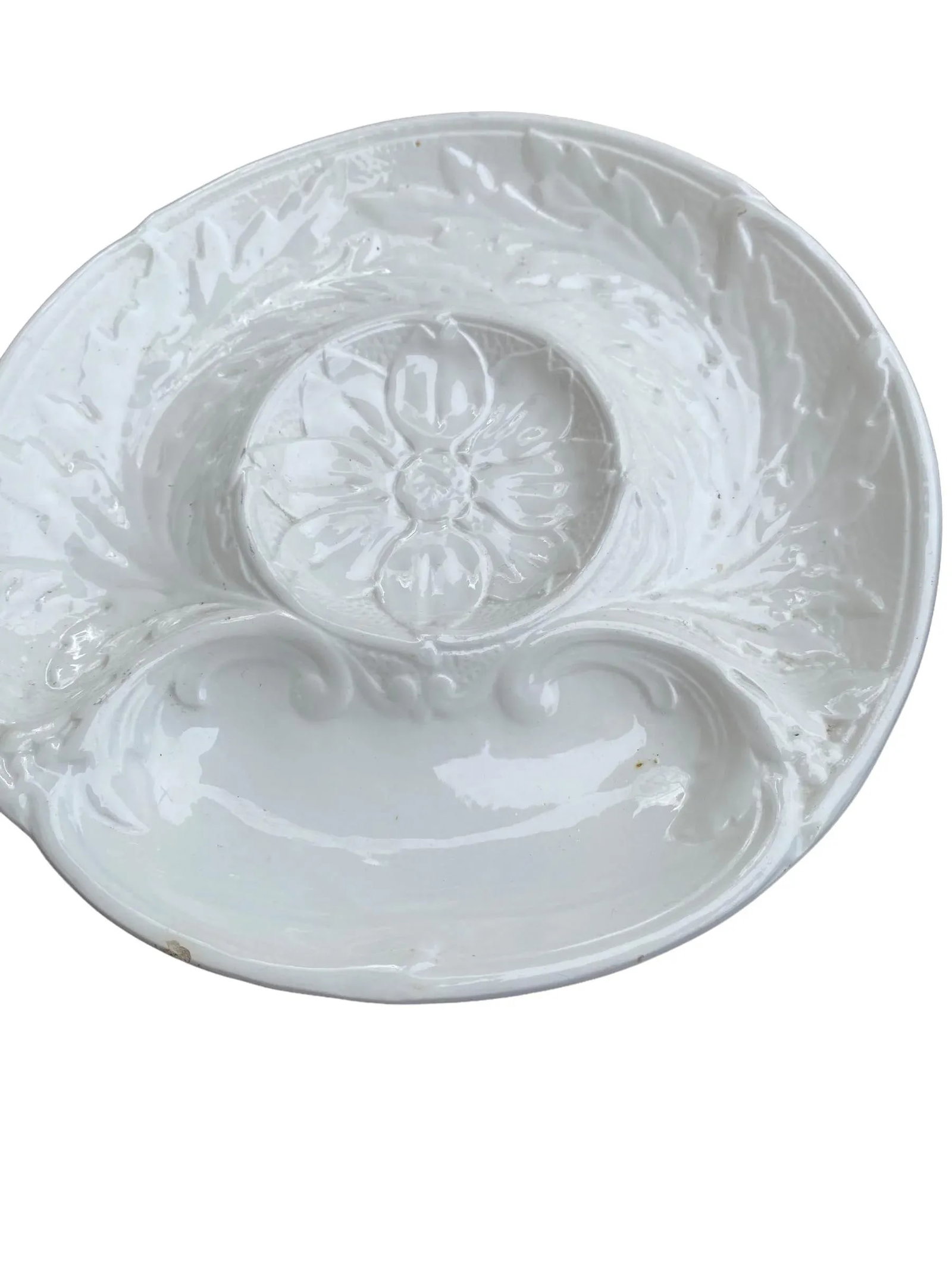 Antique French Faience Artichoke Plates- Set of 10 - 5