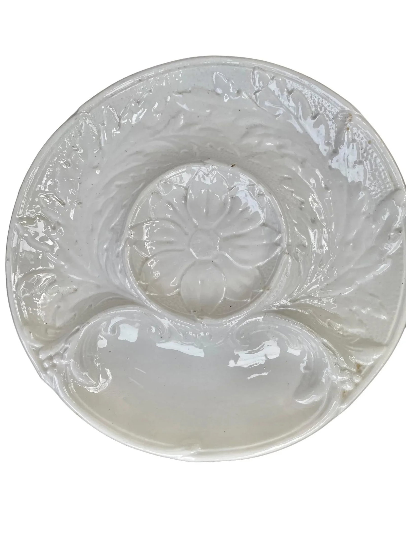 Antique French Faience Artichoke Plates- Set of 10 - 8