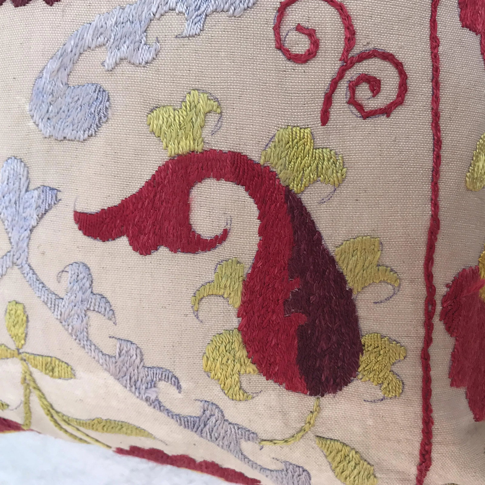 Embroidered Suzani Pillow - 10