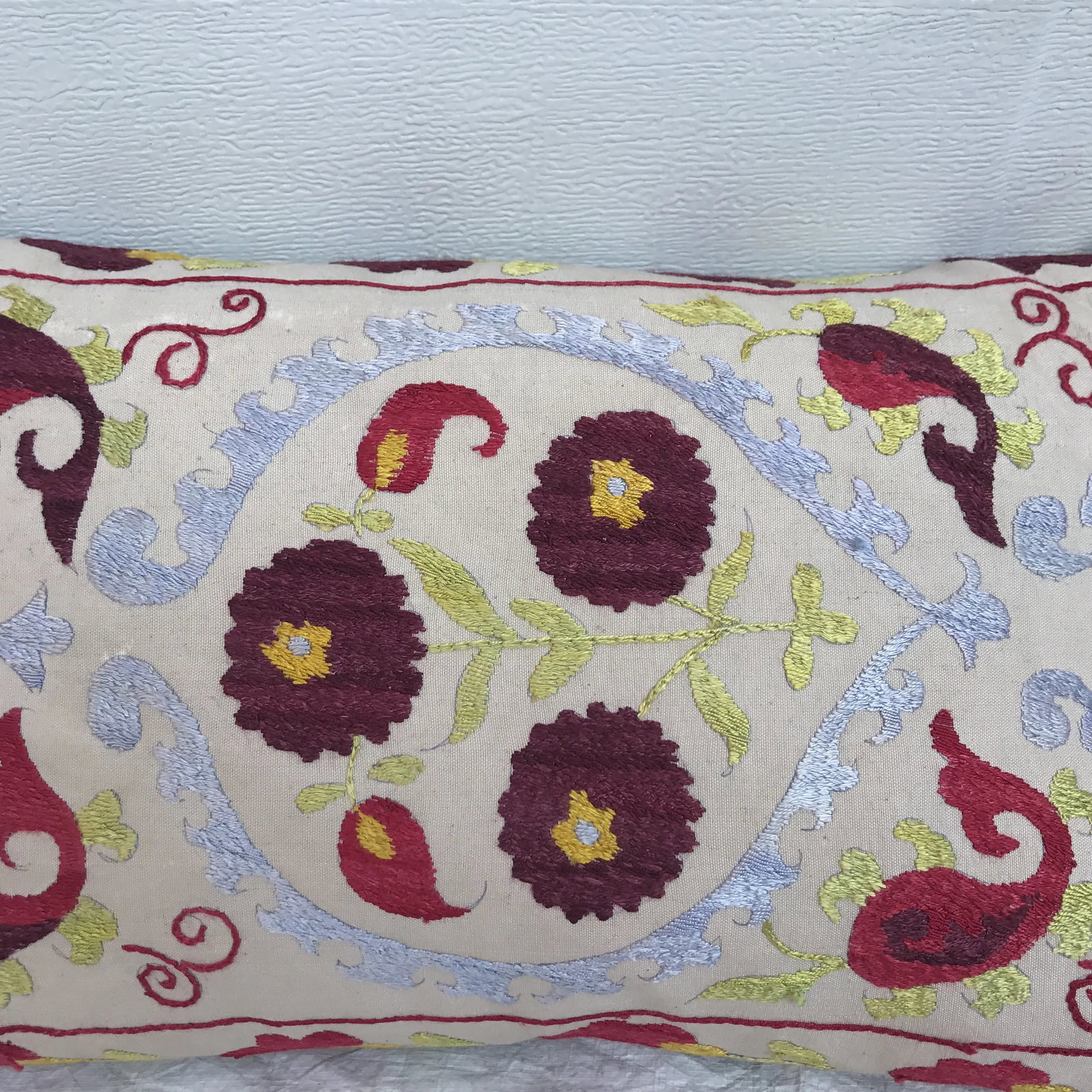 Embroidered Suzani Pillow - 3