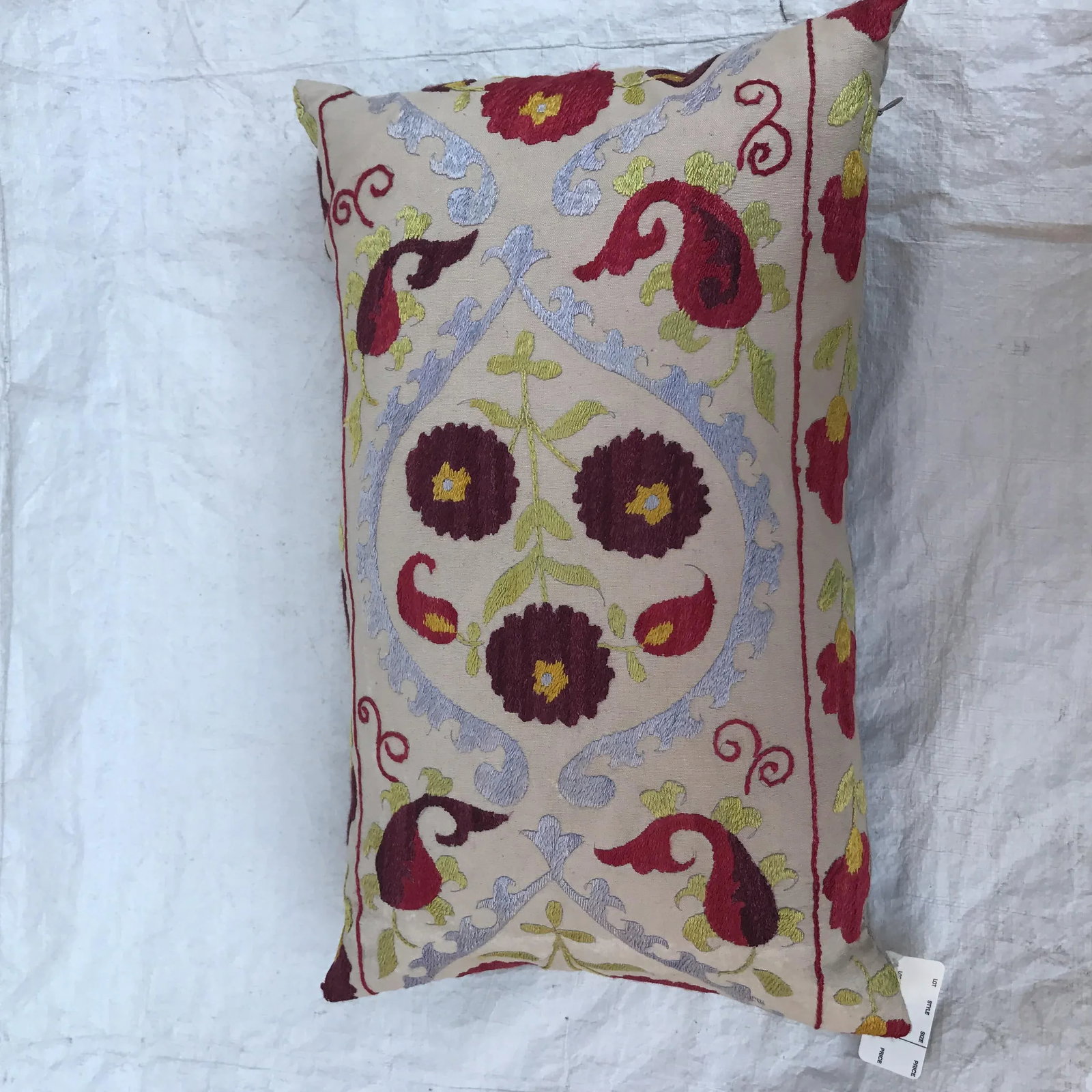 Embroidered Suzani Pillow - 6