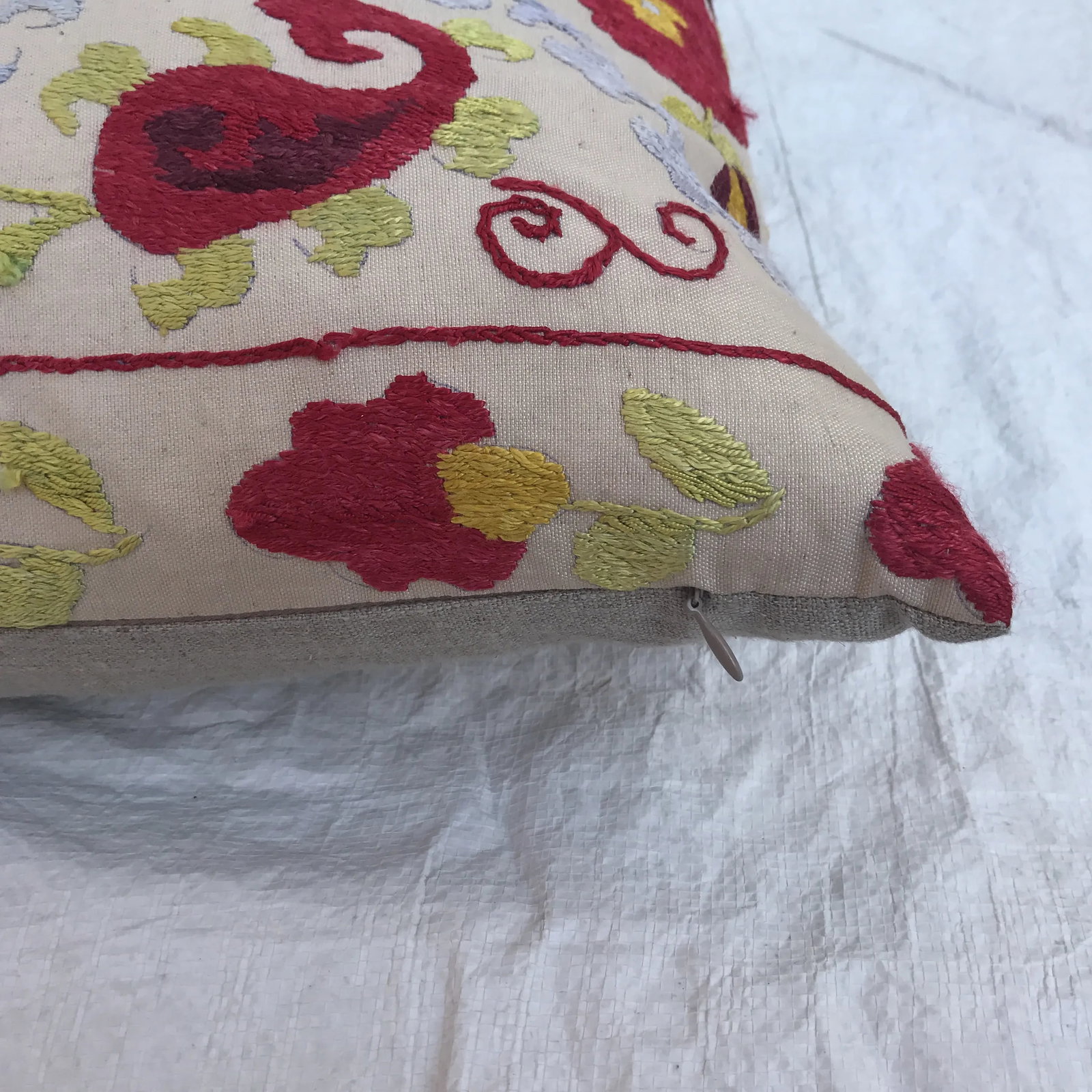 Embroidered Suzani Pillow - 7