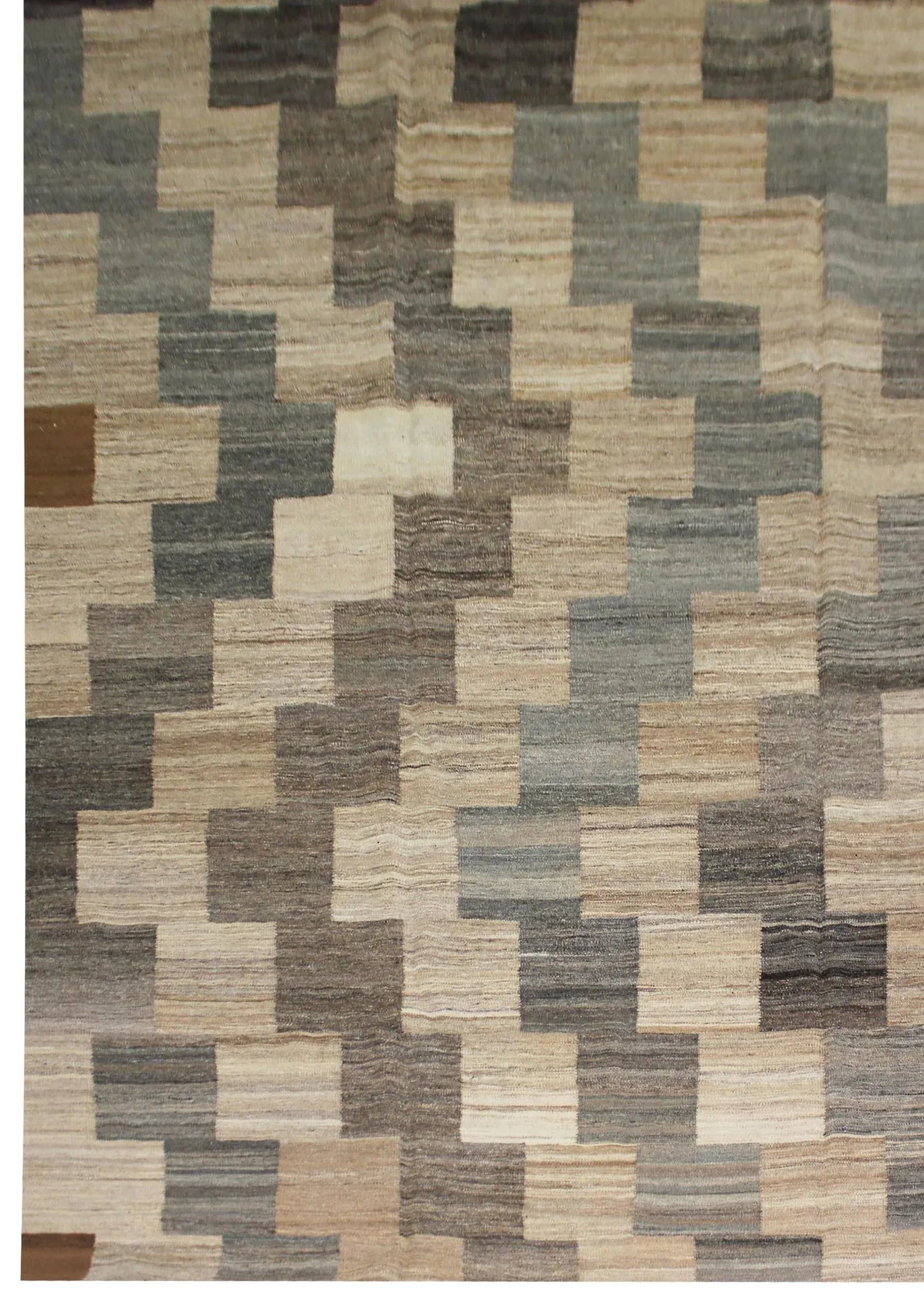 Hand Knotted Modern Kilim by Aara Rugs Inc. - 8'4" X 13'2" - 5