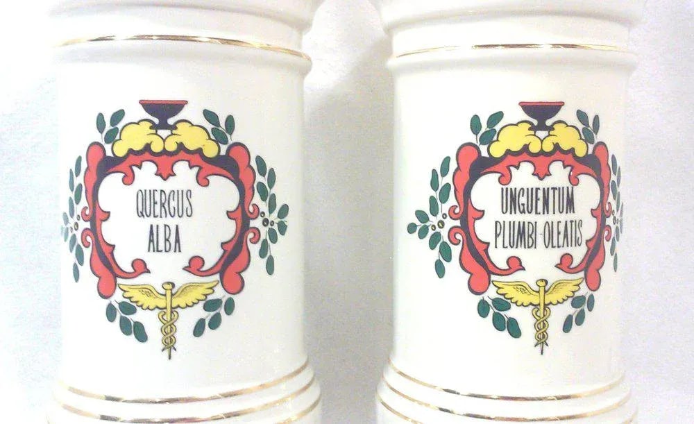 Vintage Ceramic Apothecary Table Lamps-A Pair - 2