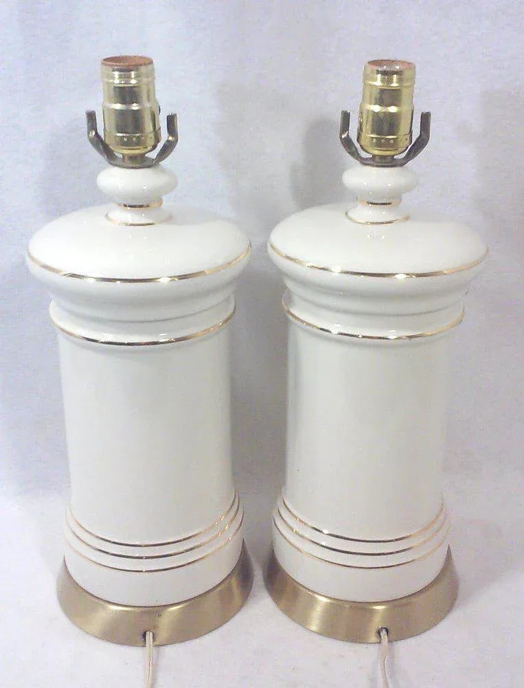 Vintage Ceramic Apothecary Table Lamps-A Pair - 3