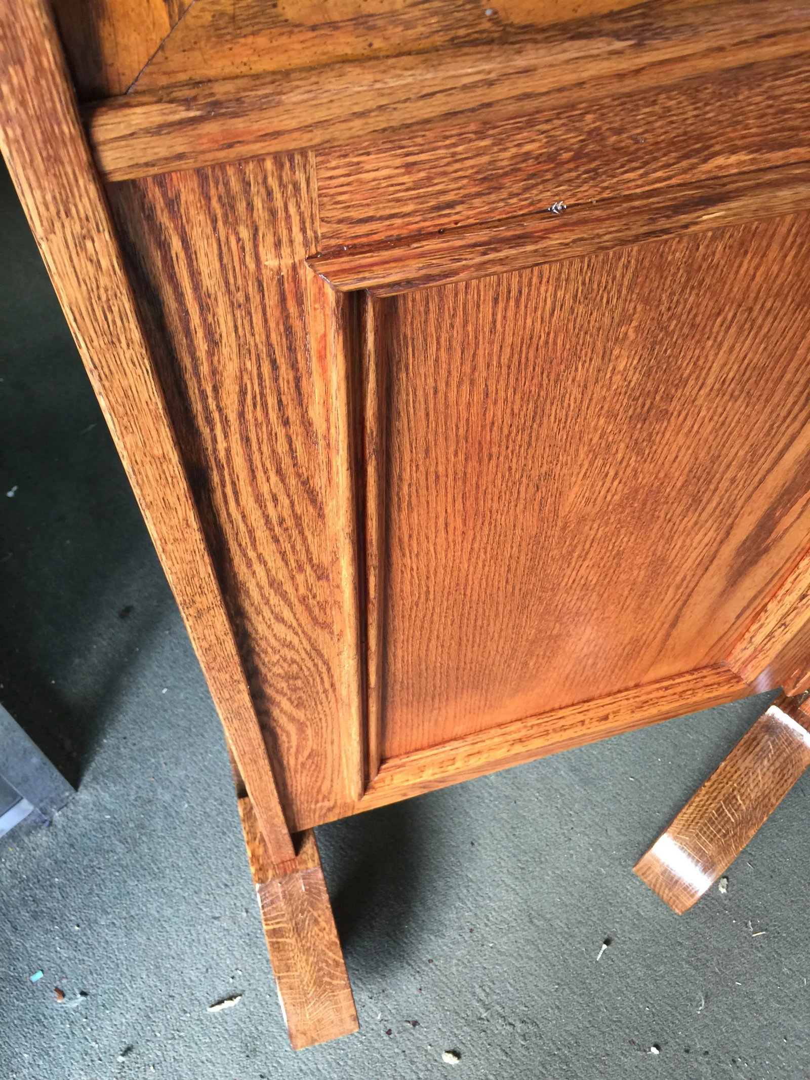 Oak Trifold Mirror Dressing Mirror - 2