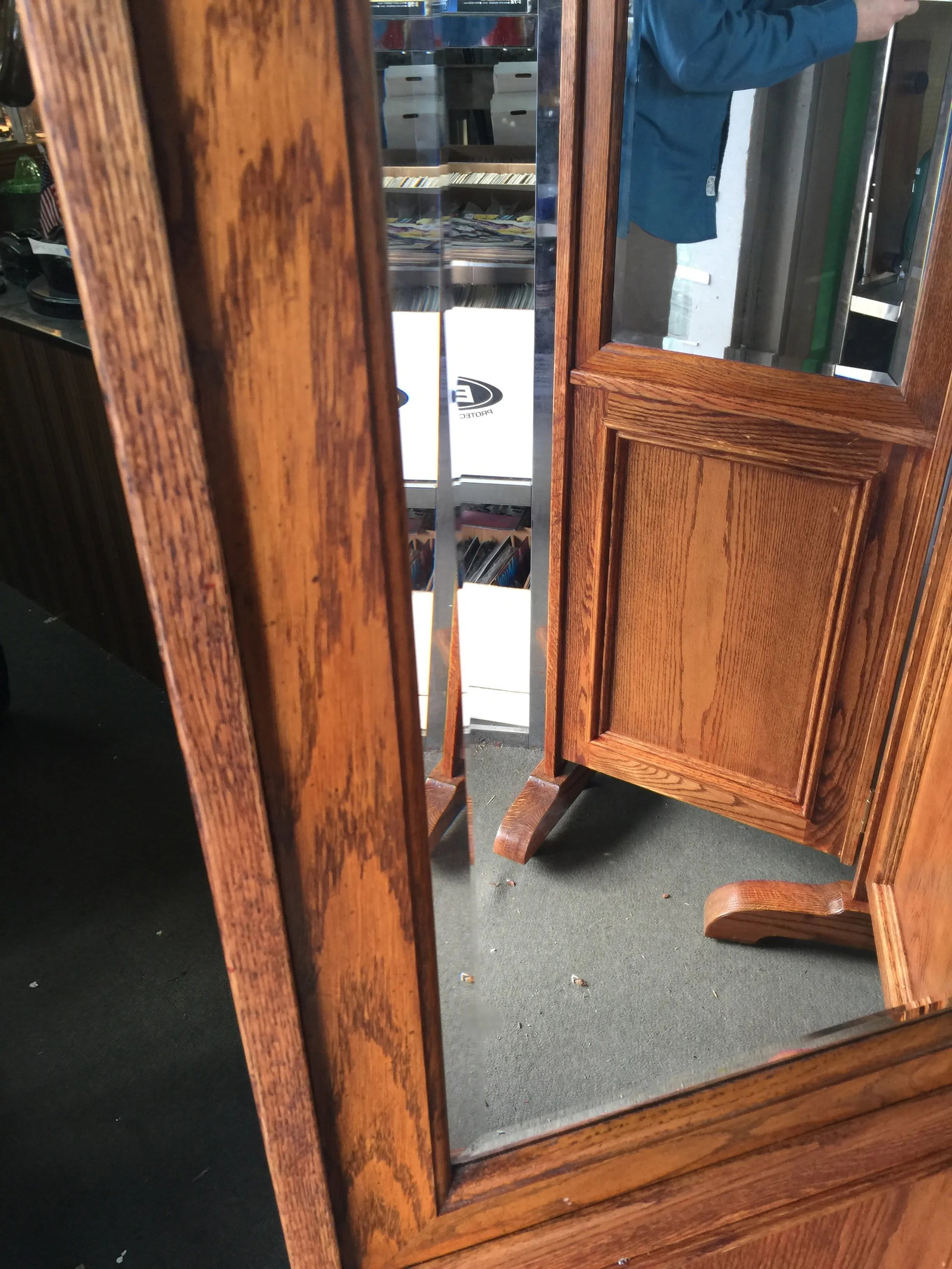 Oak Trifold Mirror Dressing Mirror - 6