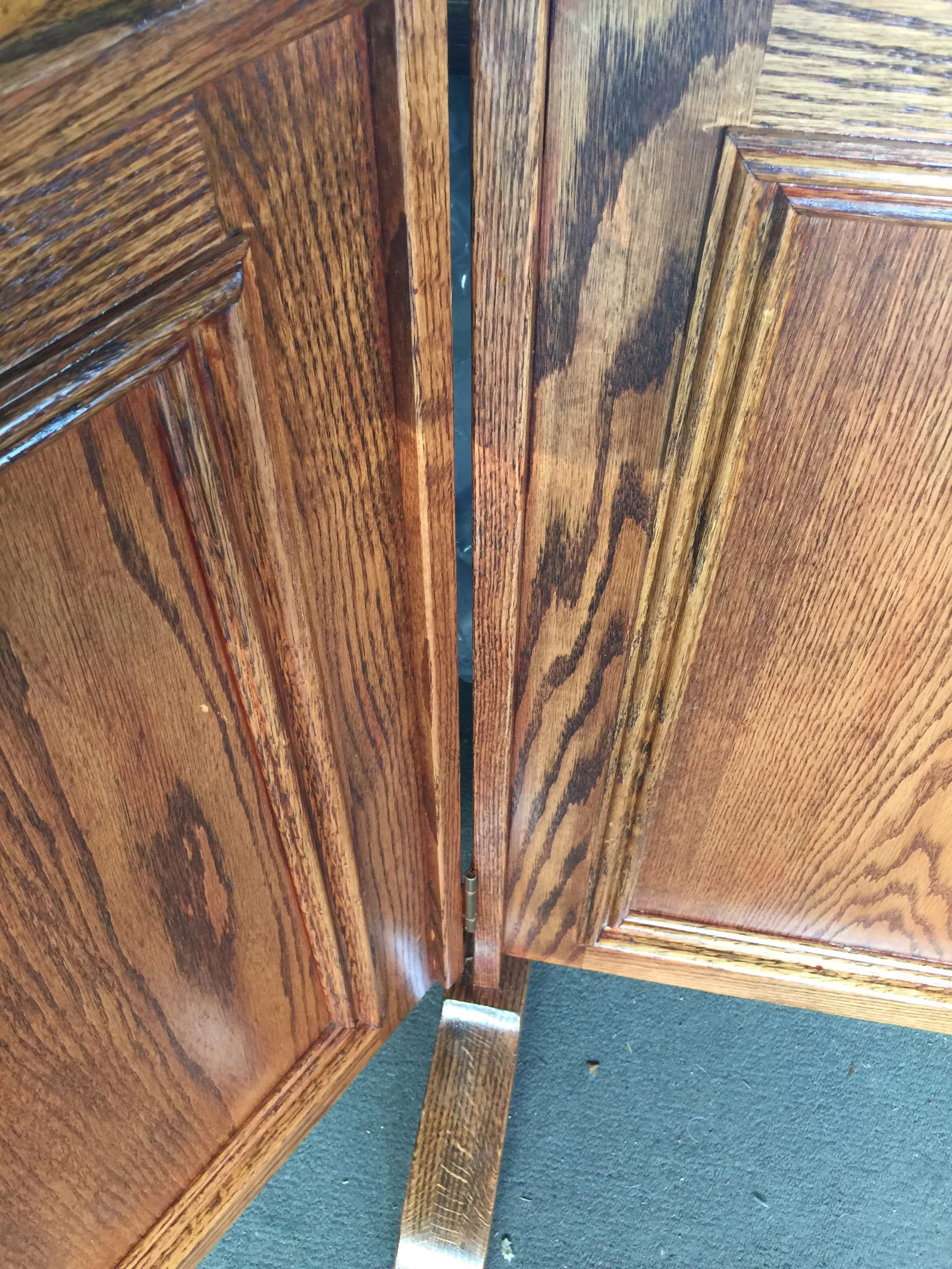 Oak Trifold Mirror Dressing Mirror - 7